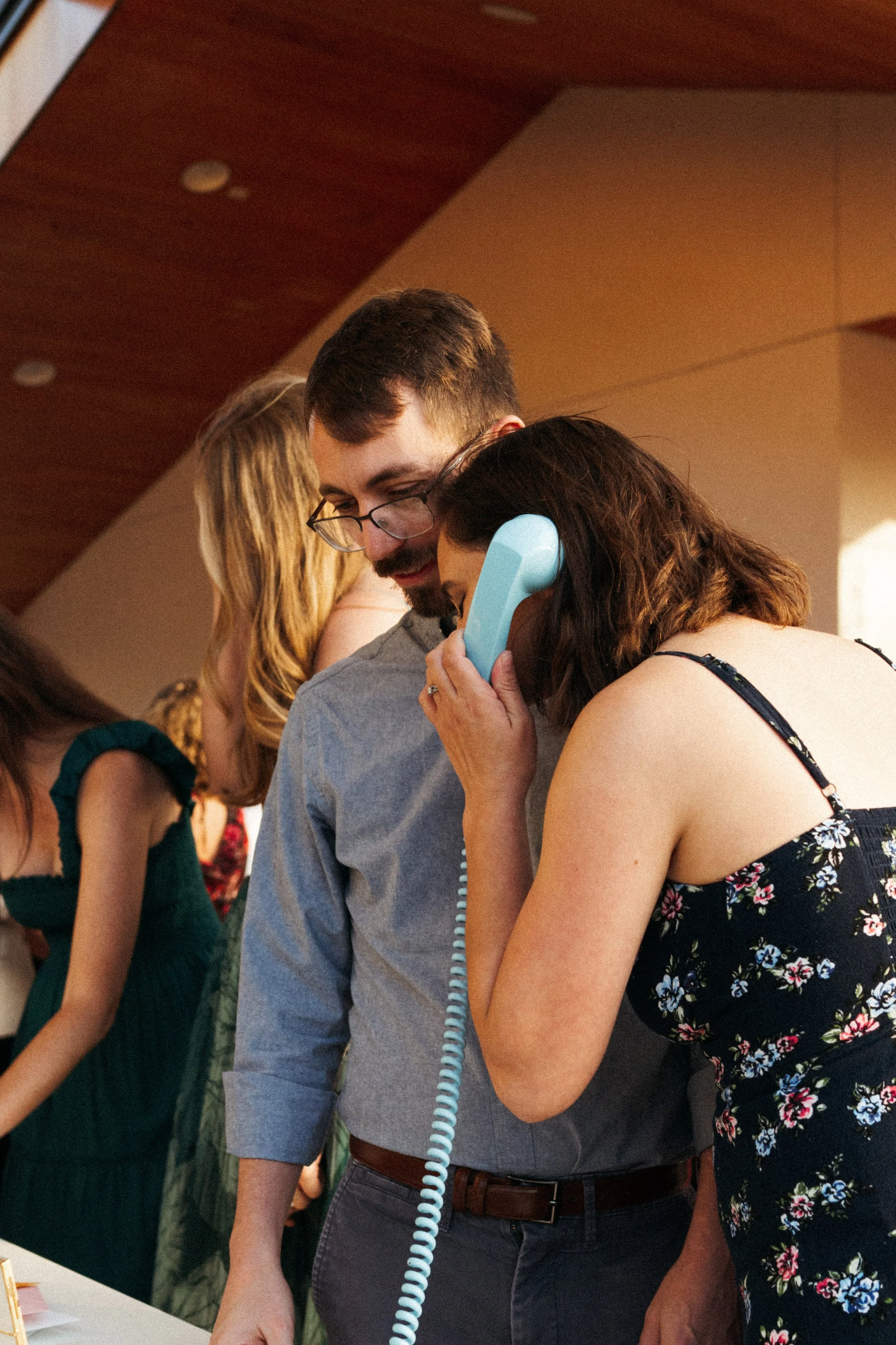 Audio guestbook by After the Tone Co in The Grand Lady reception courtyard