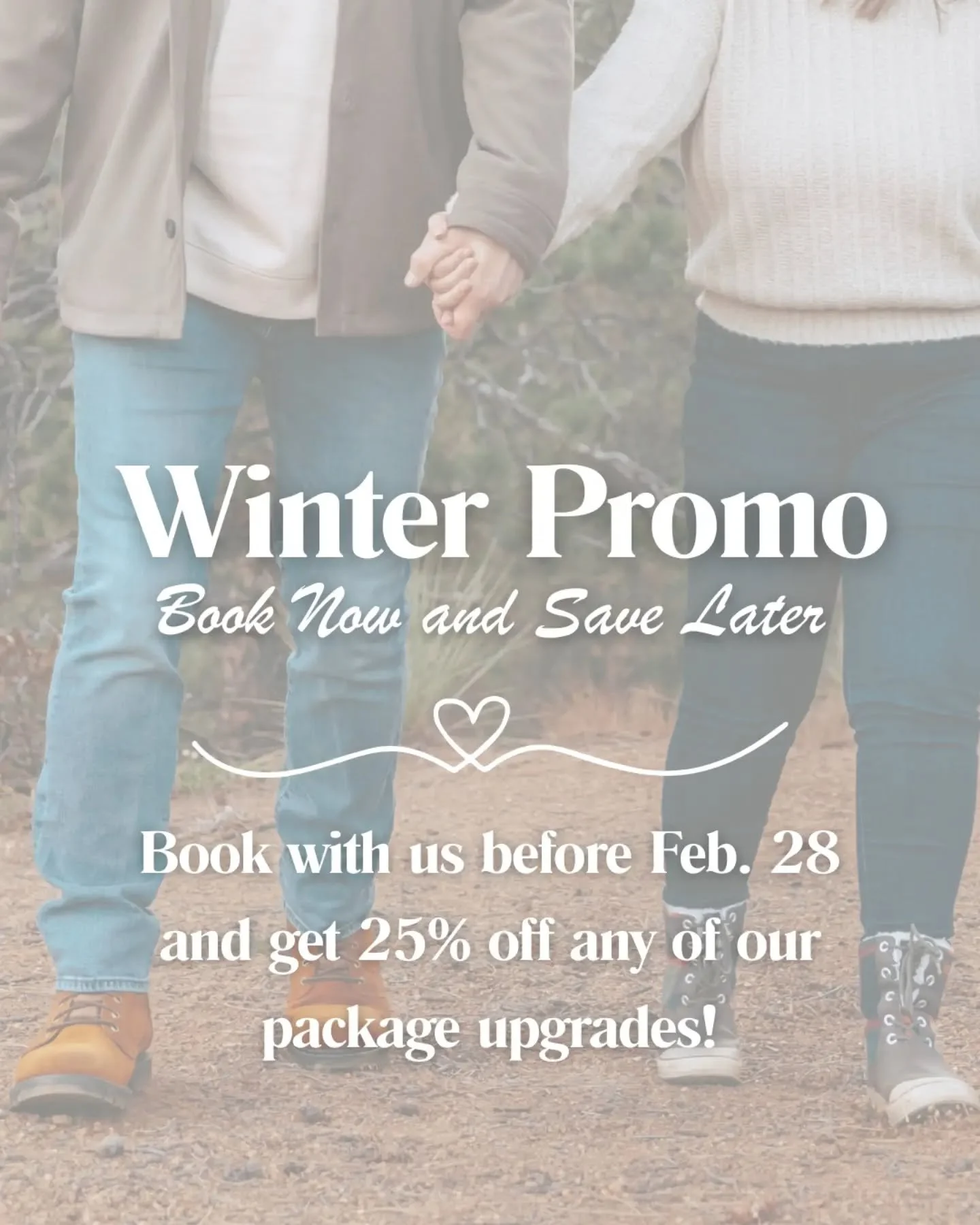 Our 2026 calendar is filling up quickly! Book with us before the end of this month and get exclusive discounts on those "we didn't think we had the budget for that" services!