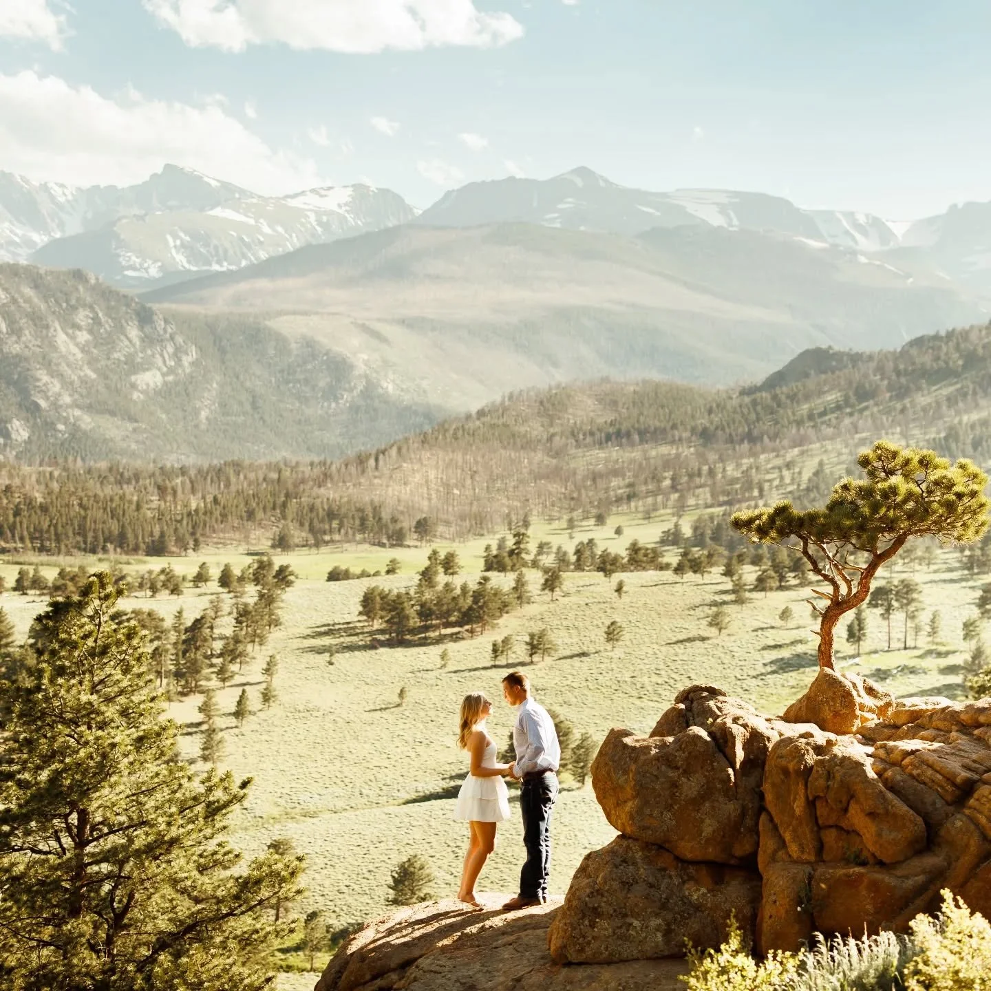 Hailey and Ty are tying the knot this June at one of our favorite places, @sprucemountainranch! Thank you so much for choosing us for your special day at the ranch and for making the Blue Mountain Event family a little bit bigger. 

#savethedate #col