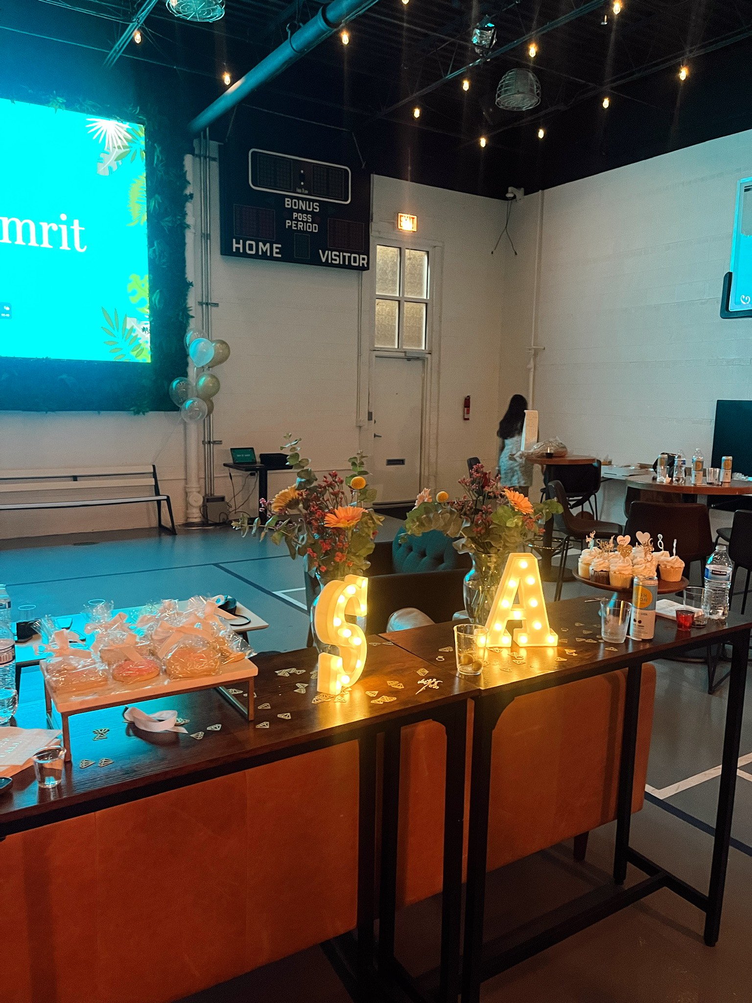 decor at Centre Court Productions event space in West Loop Chicago