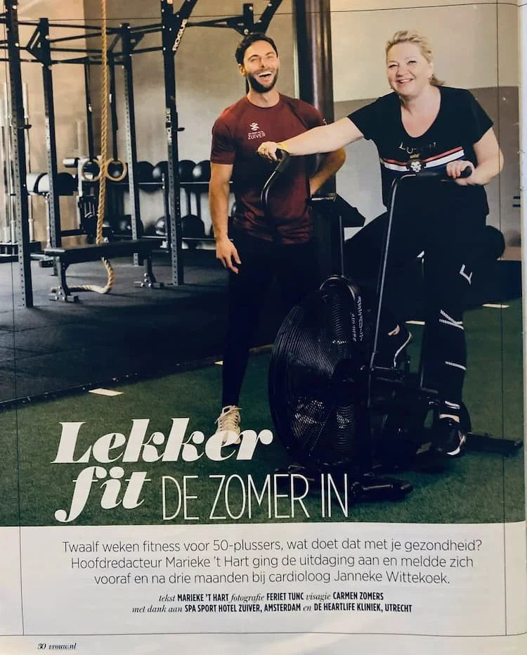 Perspublicatie over Hofstede Personal Training en fitness voor vijftigplussers