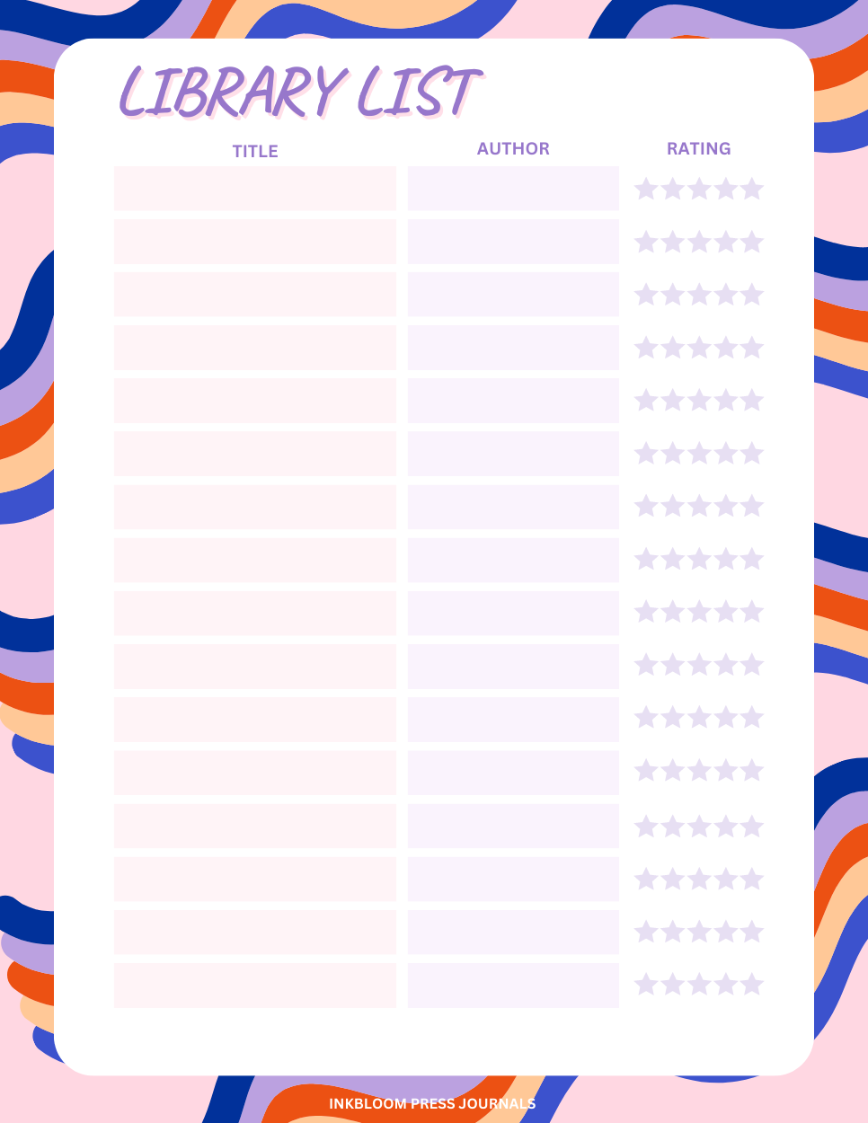 Book Journal Ideas: 5 Easy Ways to Track Your Reading — Inkbloom Press