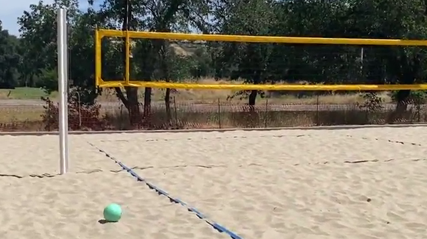 Young Adults Sand Volleyball