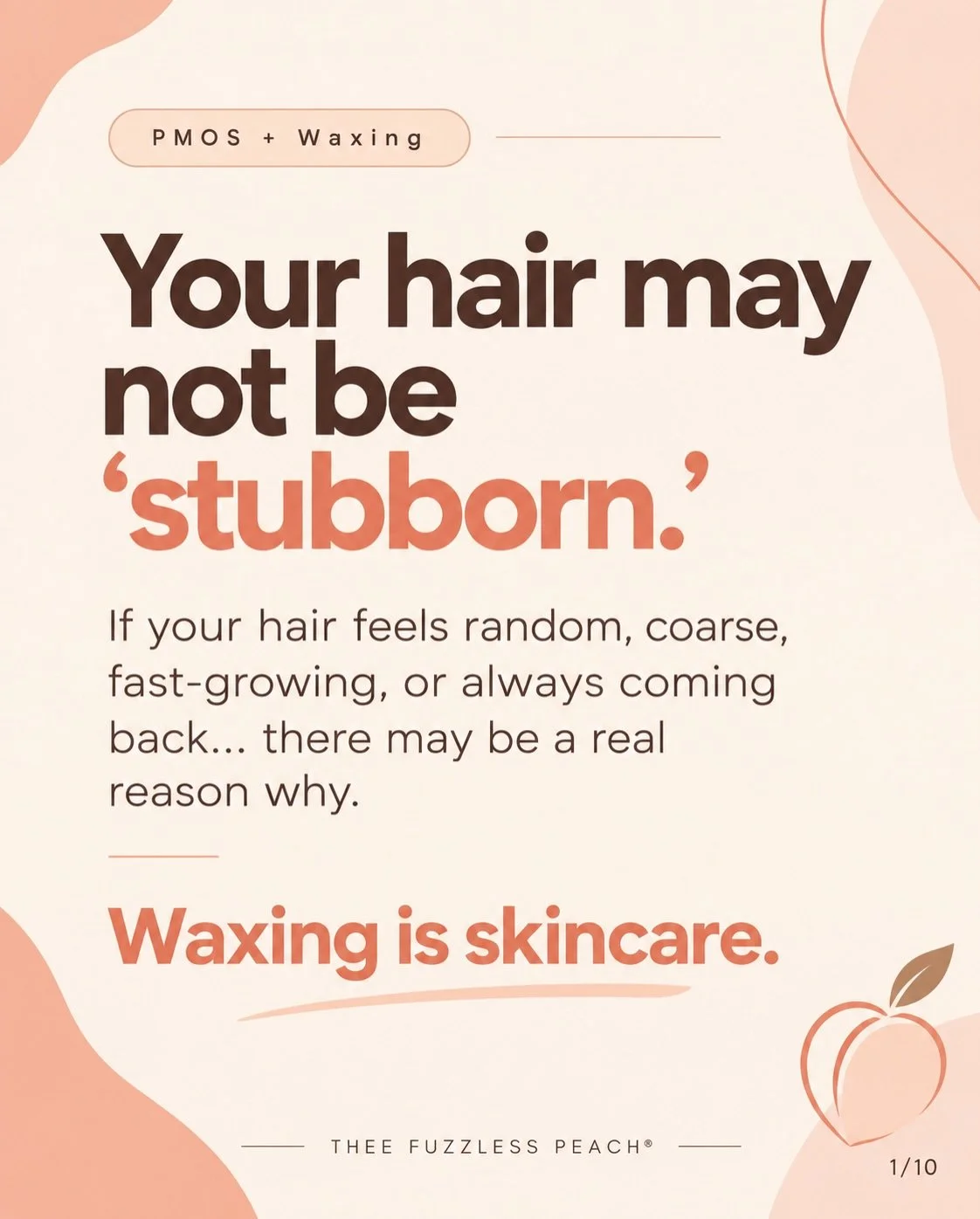 If you have PCOS/PMOS and feel like your hair has become coarser, grows back quickly, or constantly leaves you with ingrowns and dark marks, there may be a reason.

Hormonal hair does not always behave like typical hair growth. Androgens, insulin res