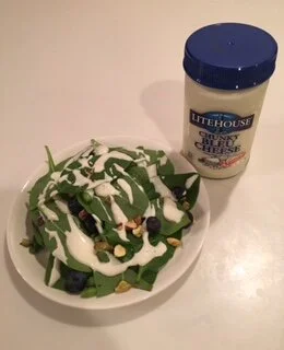 Spinach Blueberry Salad with Mukamame & Pistachios