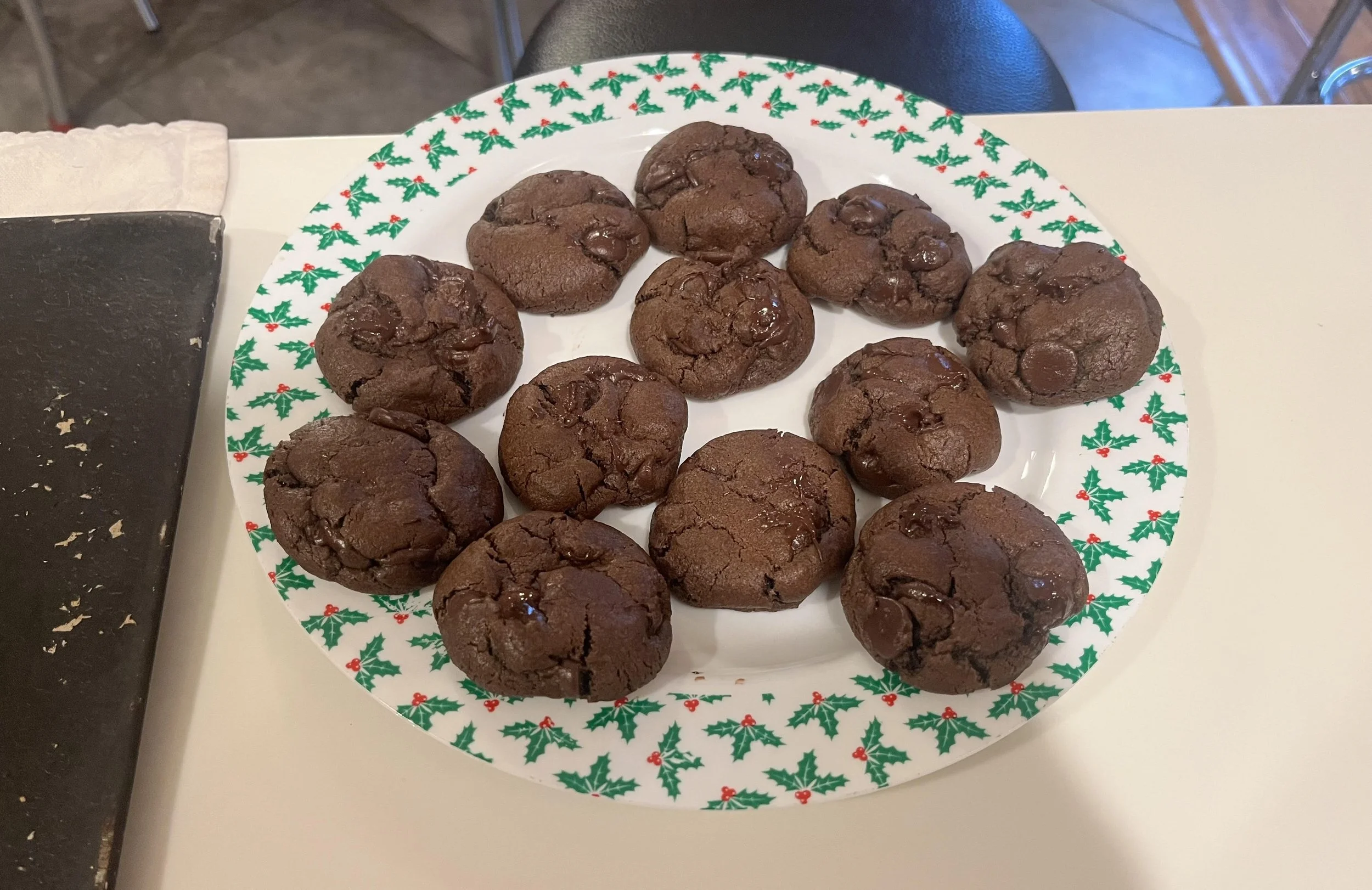Double Chocolate Chip Cookies with Orange