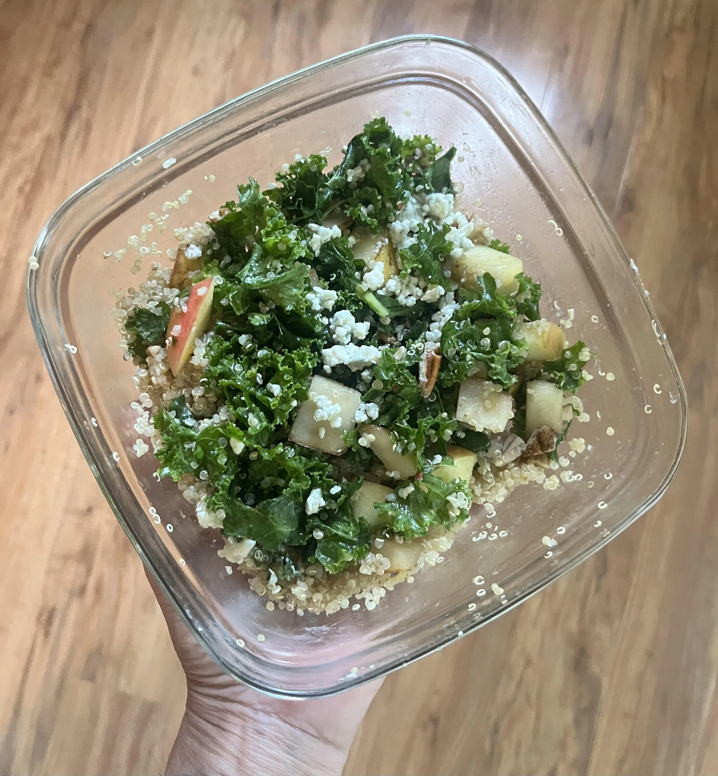 Kale Quinoa Salad with Citrus Ginger Dressing