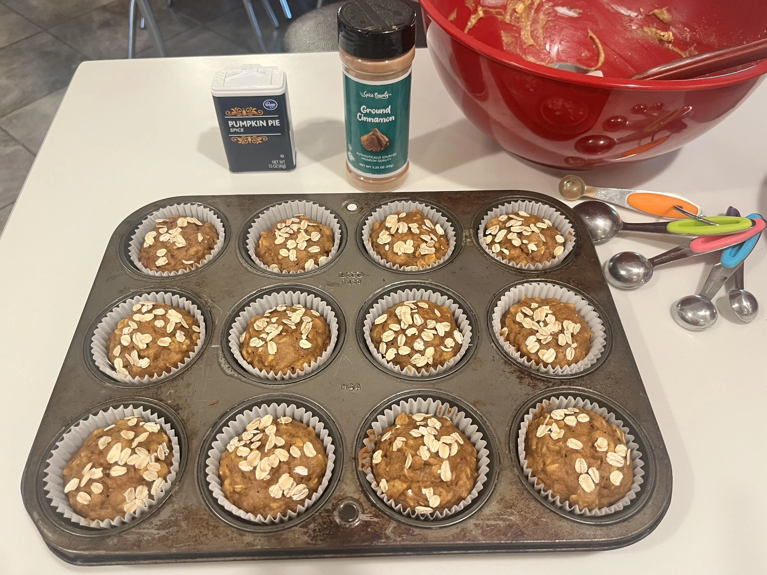 Pumpkin Oat Muffins