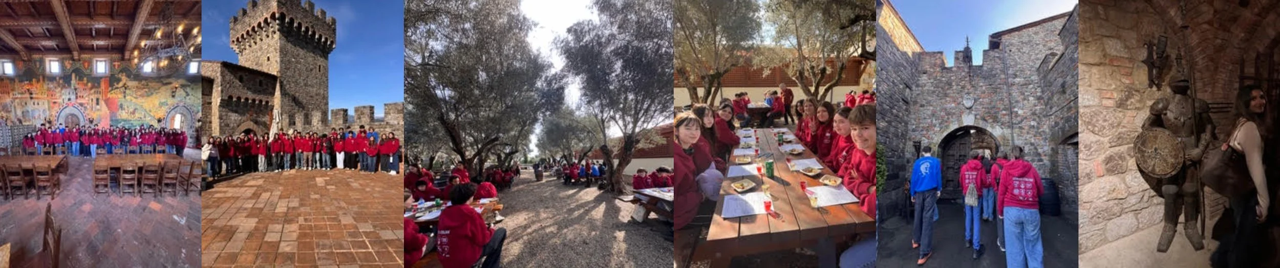 Castello di Amorosa - 43 students - Lowell High School Italian program