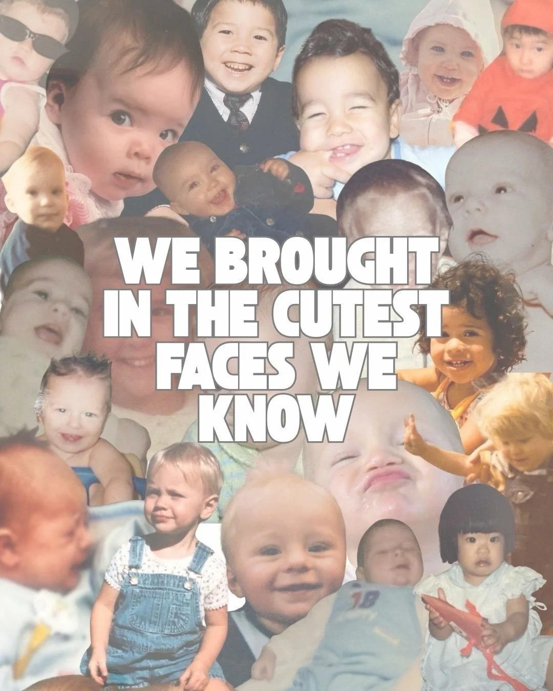 OH BABY! IT&rsquo;S WEDNESDAY! Bring a friend + your Bible and we&rsquo;ll see you tonight at 7pm! ps&hellip; comment if you recognize any of these faces👶