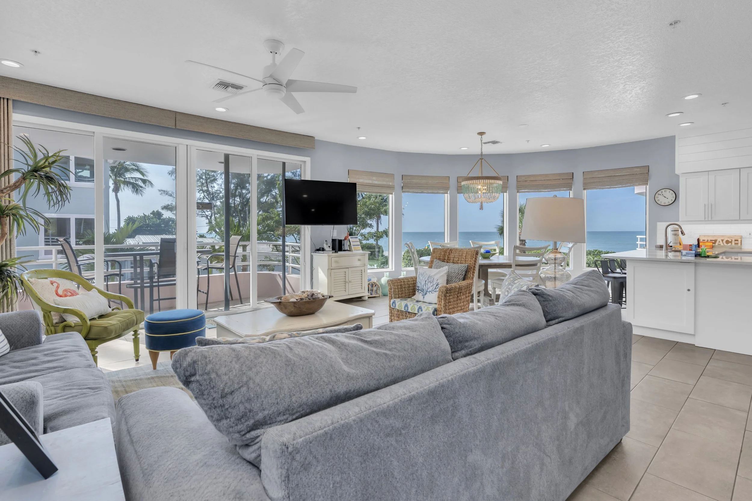 Living room w/ gulf view
