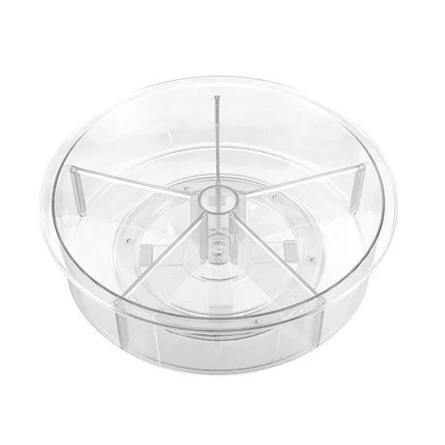 Crystal Lazy Susan with Dividers