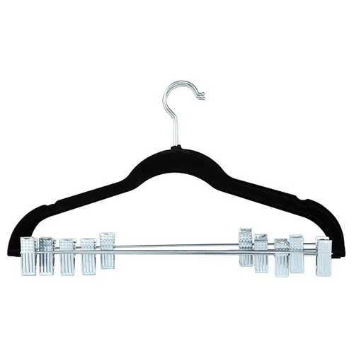 Velvet Hangers With Clips - 5 Pack