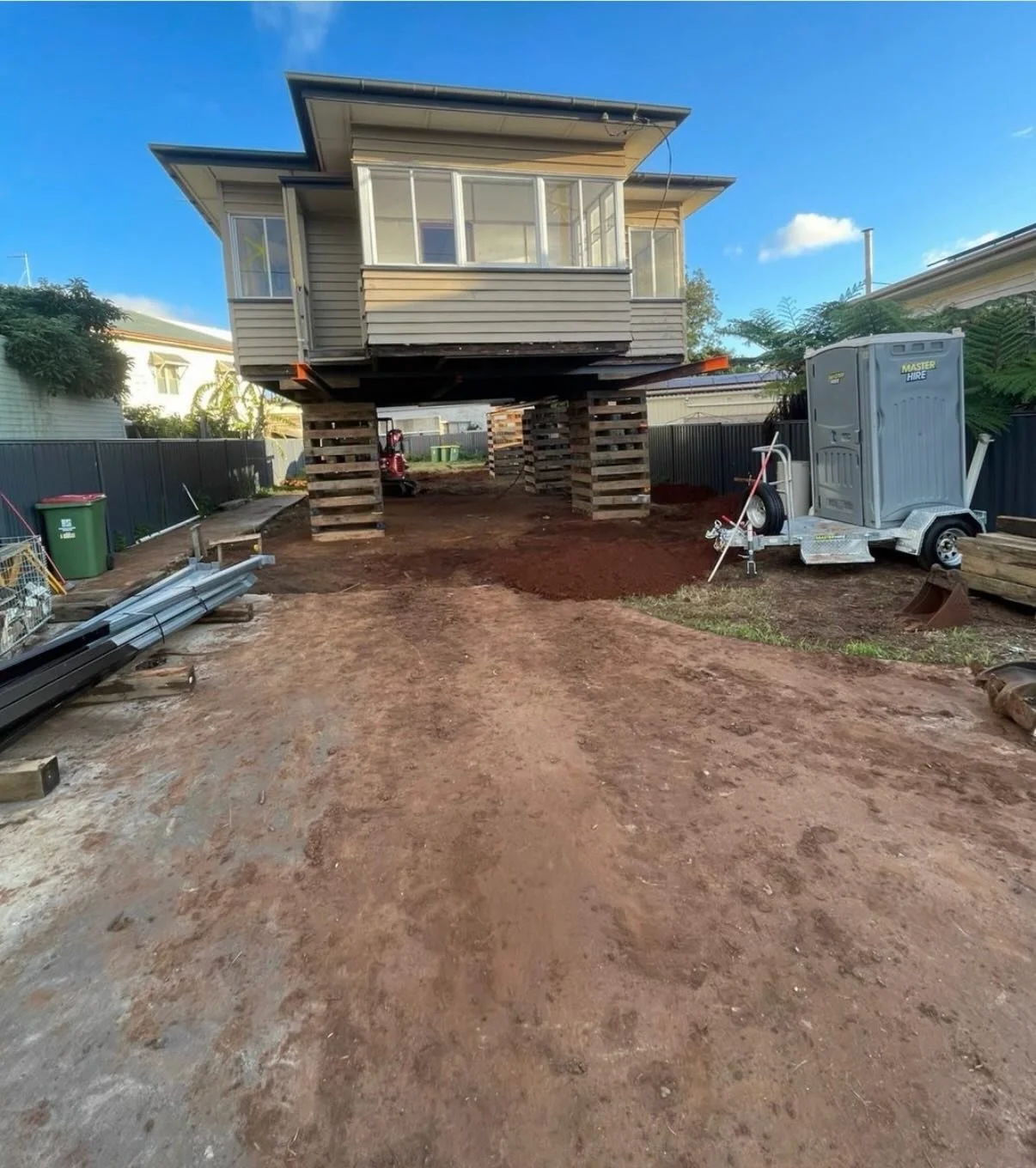 Our Toowoomba project looking the goods with slab down already 🙌