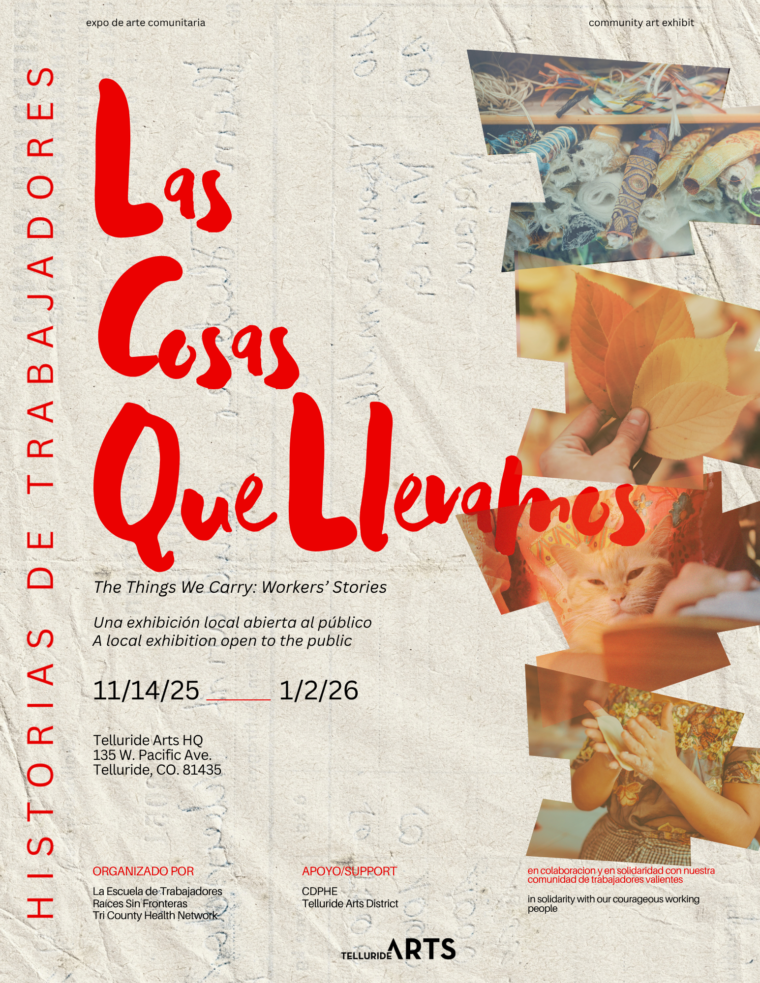 The Things We Carry Immersive Exhibition – Exhibition Inmersiva: Las Cosas Que Llevamos 
