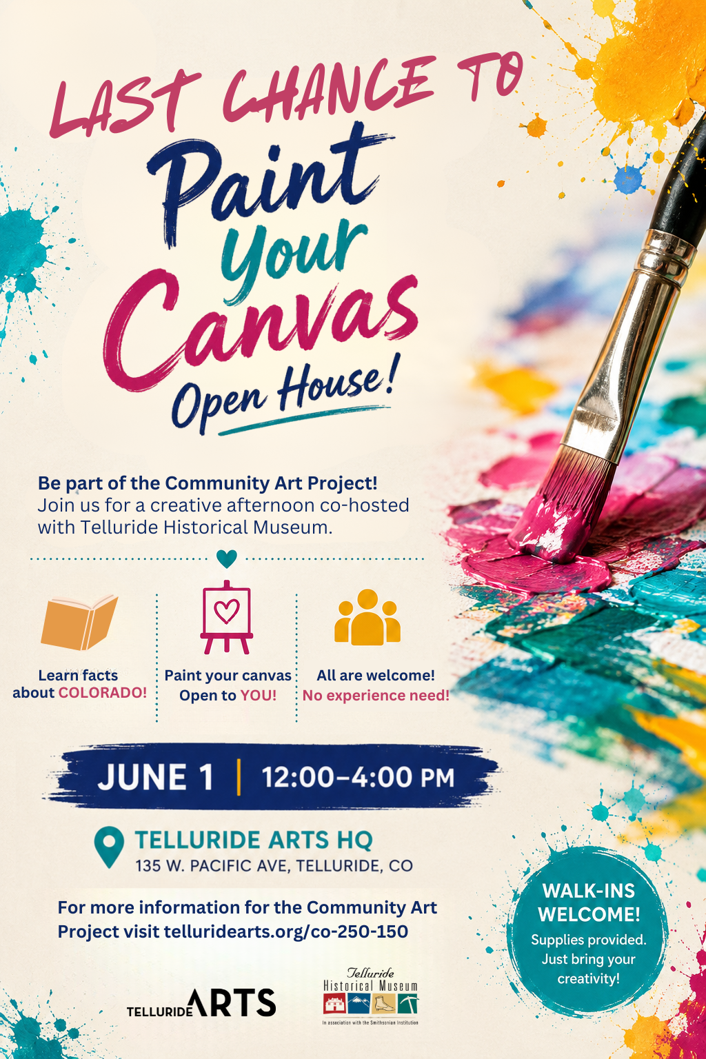 OPEN HOUSE: Paint Your Canvas for the Community Art Project