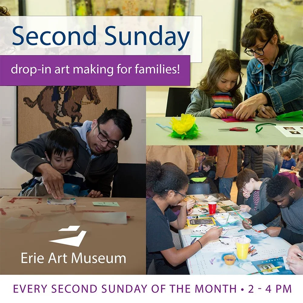 Second Sunday | Pay-What-You-Wish and Drop-in Artmaking for Families at the Erie Art Museum