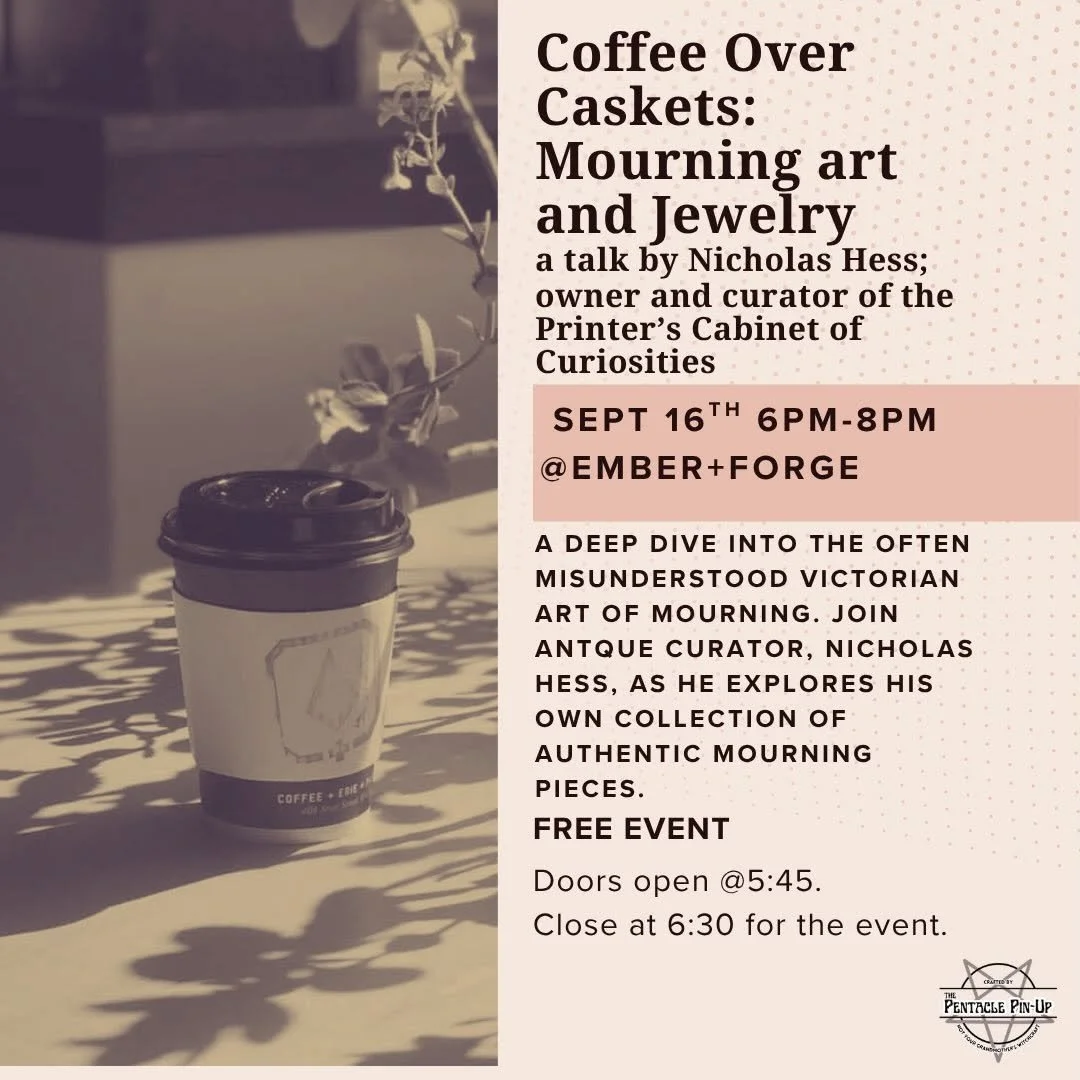 Coffee Over Caskets: Mourning art and Jewelry