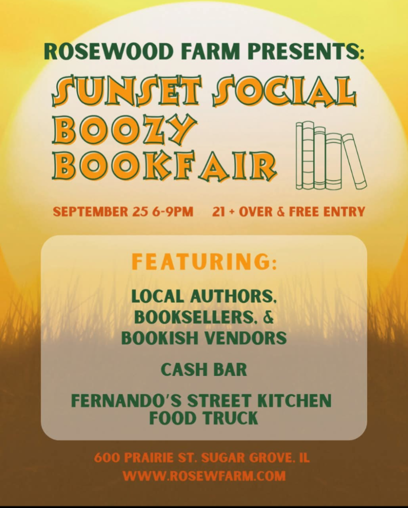 Yellow Bird Books @ Rosewood Farms Boozy Bookfair