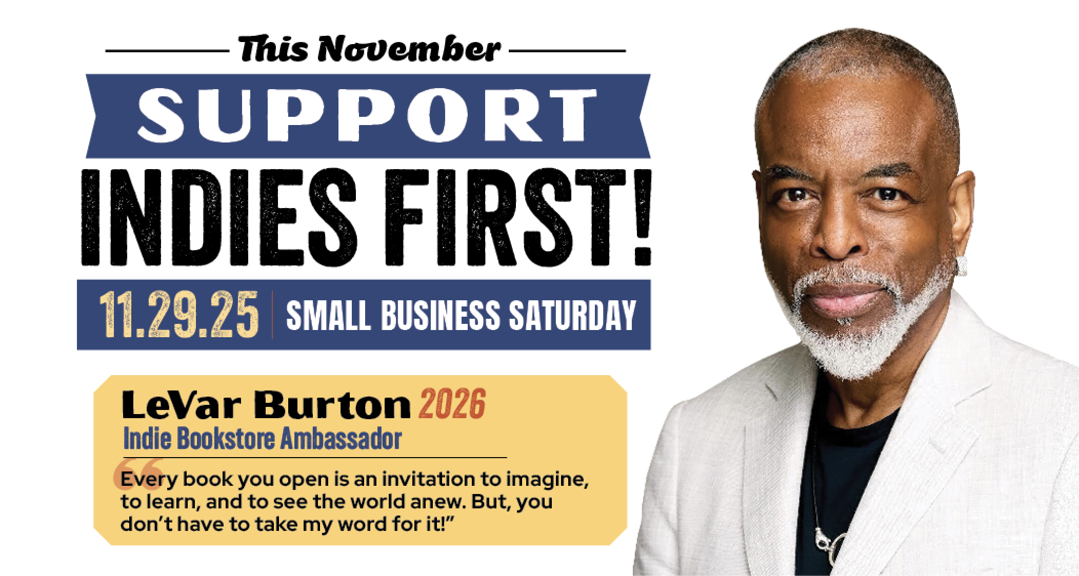 Support Indies First! Small Business Saturday