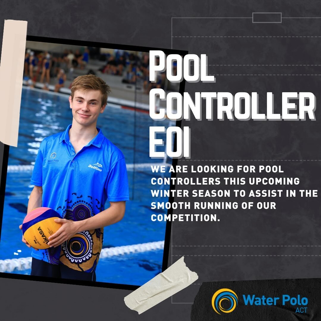 🚨 Pool Controller EOI 🚨

We are on the lookout for new pool controllers for the upcoming winter season. 

Pool controllers play an integral role in ensuring our competitions run smoothly and everyone has a great time. 

If you are keen to find out 