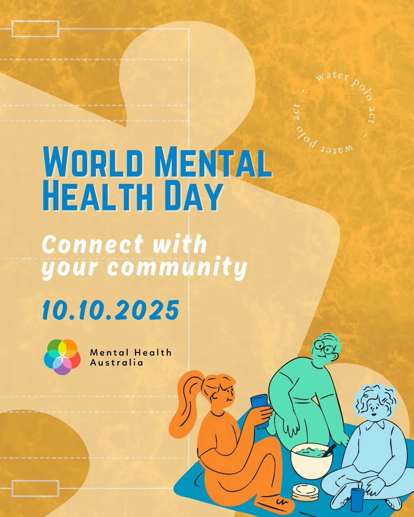 Today is World Mental Health Day 💚🌍

This year&rsquo;s theme encourages everyone to connect with your community - because feeling supported and cared for is good for our mental health.

We&rsquo;re proud to be part of a strong water polo community 