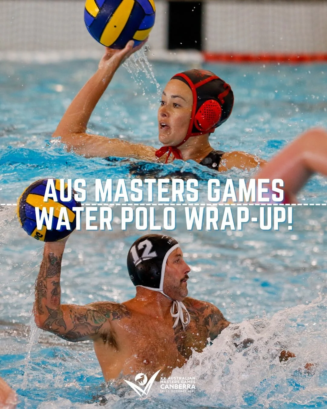 Australian Masters Games Wrap-Up! 🇦🇺🤽‍♀️🤽‍♂️
After three days of tight, competitive and fun water polo here in Canberra, the @ausmastersgames Water Polo Tournament wrapped up on Monday! 💪🔥 A huge congratulations to all teams who took p