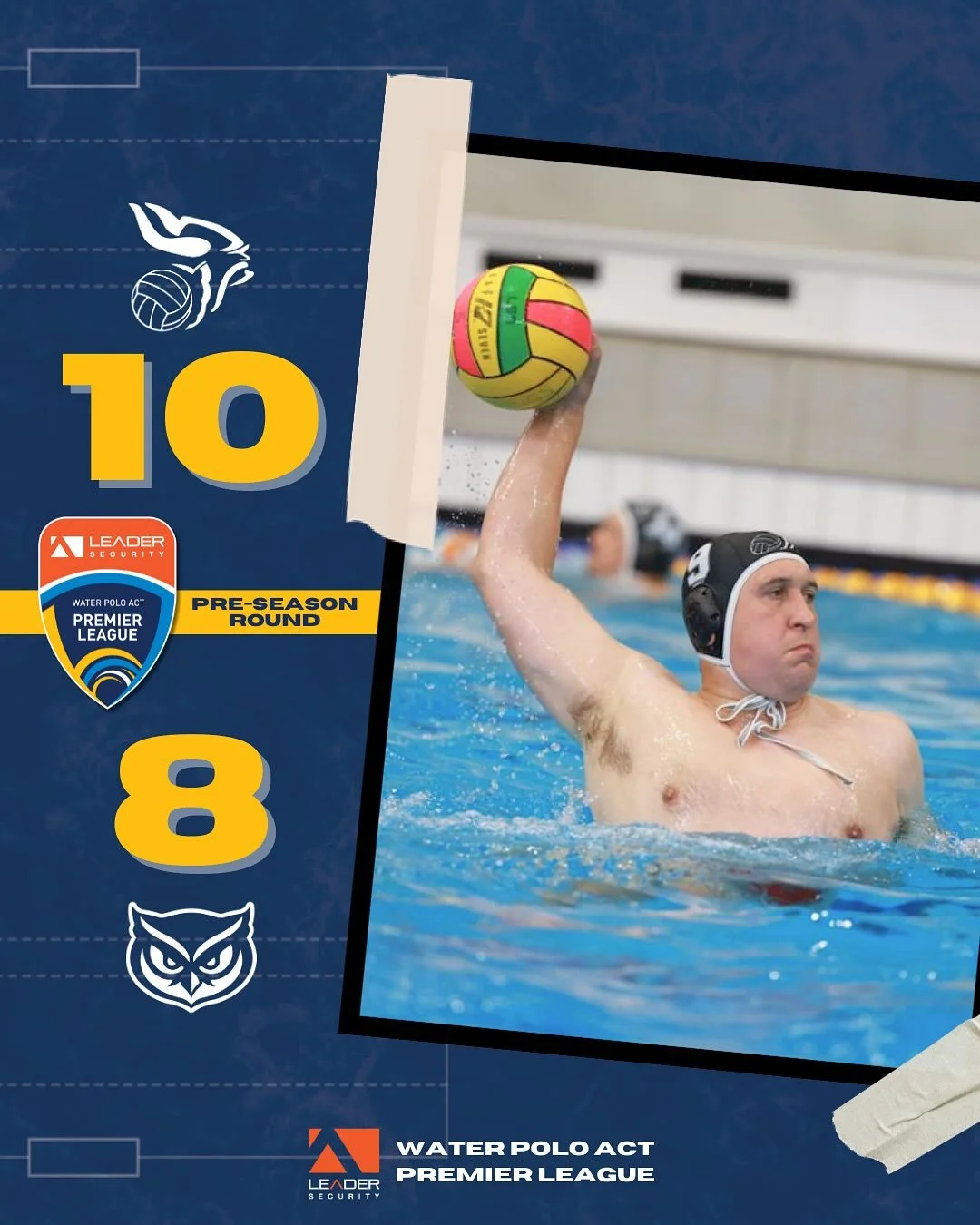 Pre-Season Results 🤽&zwj;♀️
@leadersecurity Premier League 🤽&zwj;♂️

Premier League action is back for another summer, with our Pre-Season round kicking things off last night! 💥

@nordek.waterpolo came away with back-to-back wins in both the PLW a