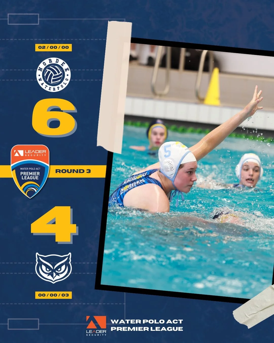 Round 3️⃣ Results 🤽&zwj;♀️
@leadersecurity Premier League 🤽&zwj;♂️

Swipe through to check out the results from Round 3️⃣ of 2025/26 Summer Comp @leadersecurity Premier League! ☀️

#WPACT #waterpolo #canberra #premierleague #thedock #waterpoloaus #