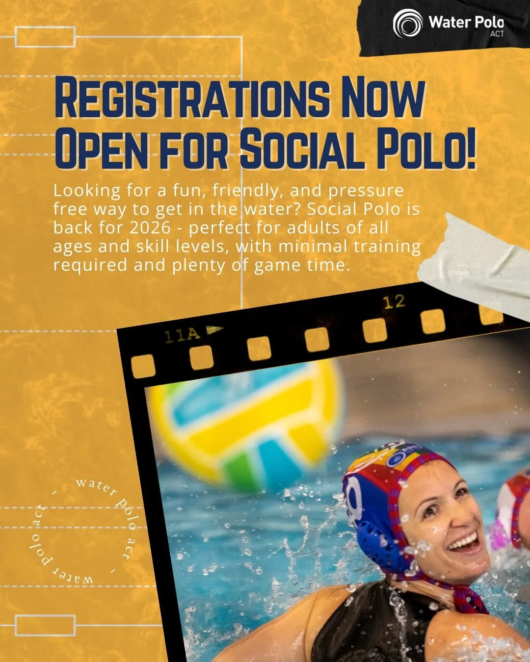 Social Polo Registrations Now Open for 2026! 🤽&zwj;♂️🤽&zwj;♀️

Looking for a fun, friendly, and pressure-free way to get in the water? Social Polo is back for 2026 - perfect for adults of all ages and skill levels, with minimal training required an