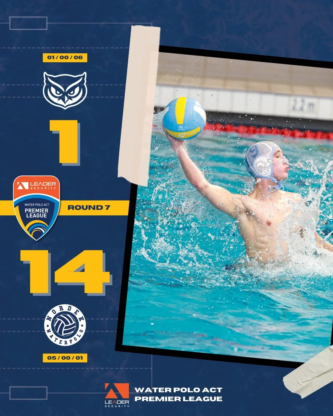 @leadersecurity Premier League is BACK for 2026! 🤽&zwj;♂️
Round 7️⃣ Results 🤽&zwj;♀️

Swipe through to check out the results from Round 7️⃣ of 2025/26 Summer Comp @leadersecurity Premier League! ☀️

#WPACT #waterpolo #canberra #premierleague #thedo