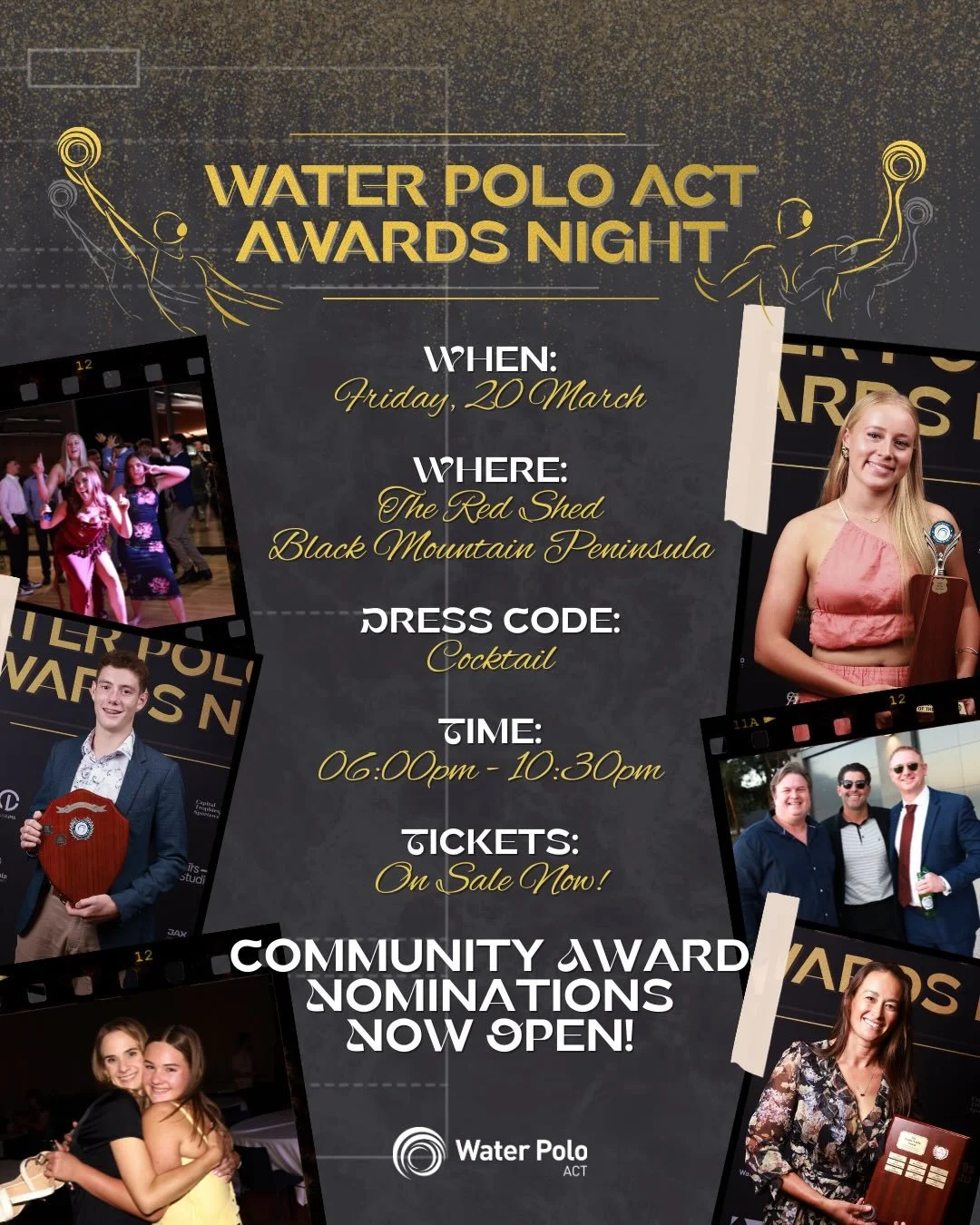 Community Award Nominations Now Open! 🤽&zwj;♂️🤽&zwj;♀️

With the WPACT Awards Night just over a month away, Community Award nominations are now open - but only for a limited time! ⏰ Nominations will close on Tuesday 3 March, so make sure you get yo