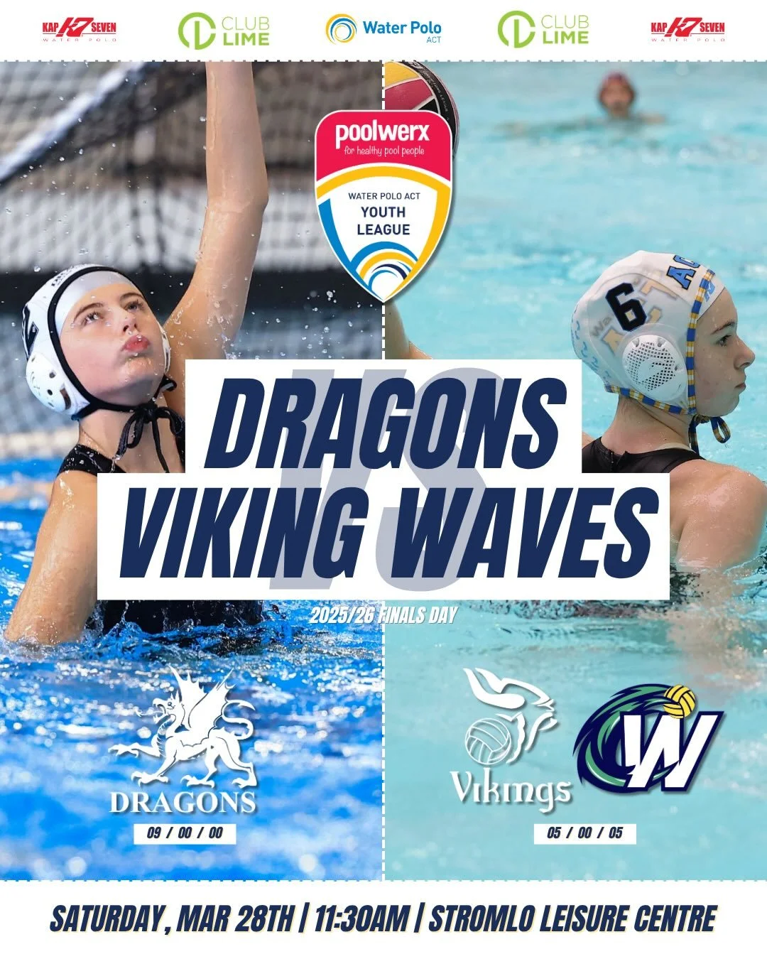@poolwerxcanberra Youth League Women&rsquo;s Grand Final 🏆 🤽&zwj;♀️

It&rsquo;s time for the decider! 👀🔥

1️⃣ Dragons (9-0-0) have been dominant all season, finishing undefeated and earning their spot at the top of the ladder 💪

Standing in thei