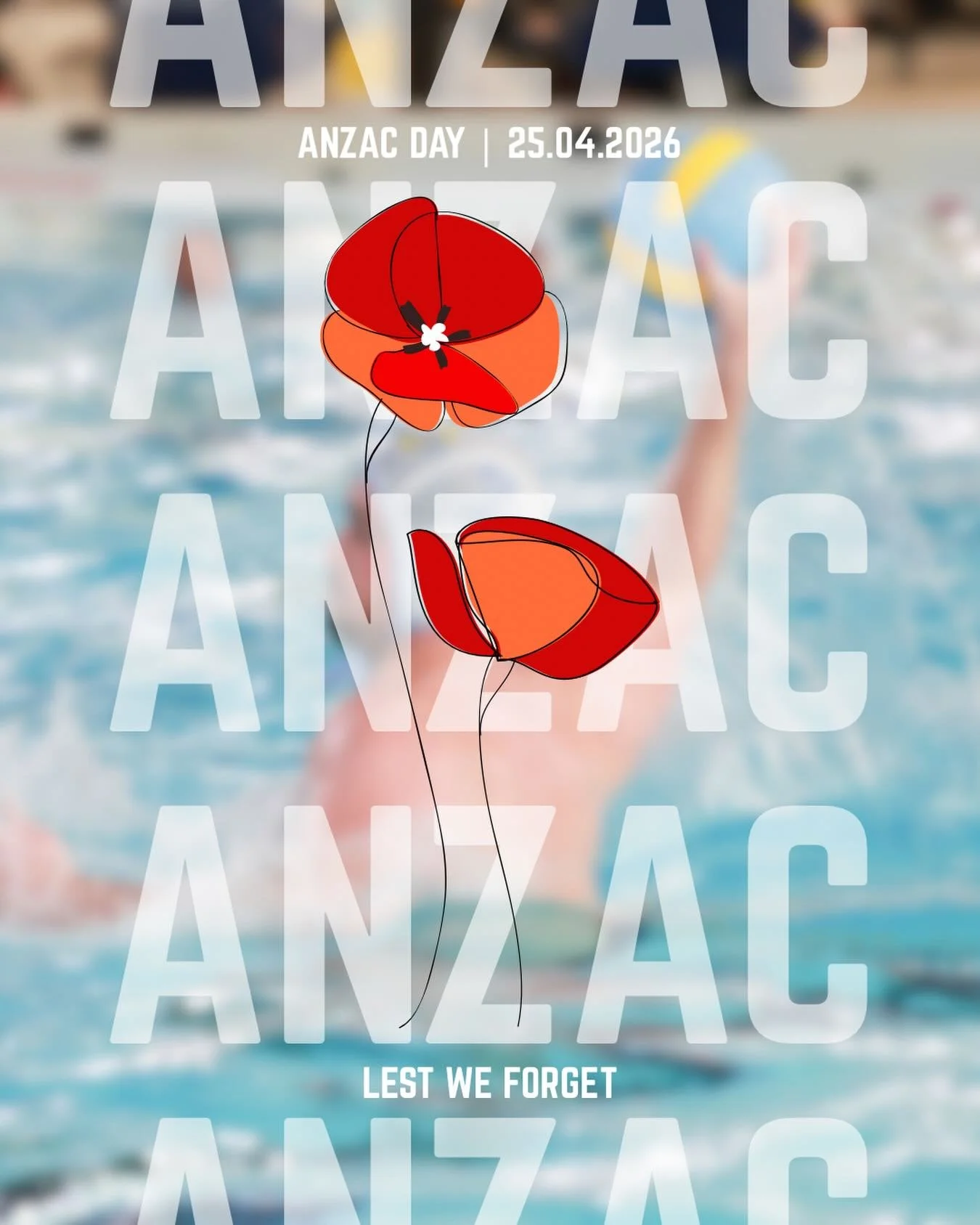 ANZAC Day 🌺 25.04.26

Today, Water Polo ACT remembers and honours the courage, sacrifice, and service of all Australians and New Zealanders who have served.

Lest we forget. 🇦🇺

#WPACT #anzacday #lestweforget #canberra #waterpolo