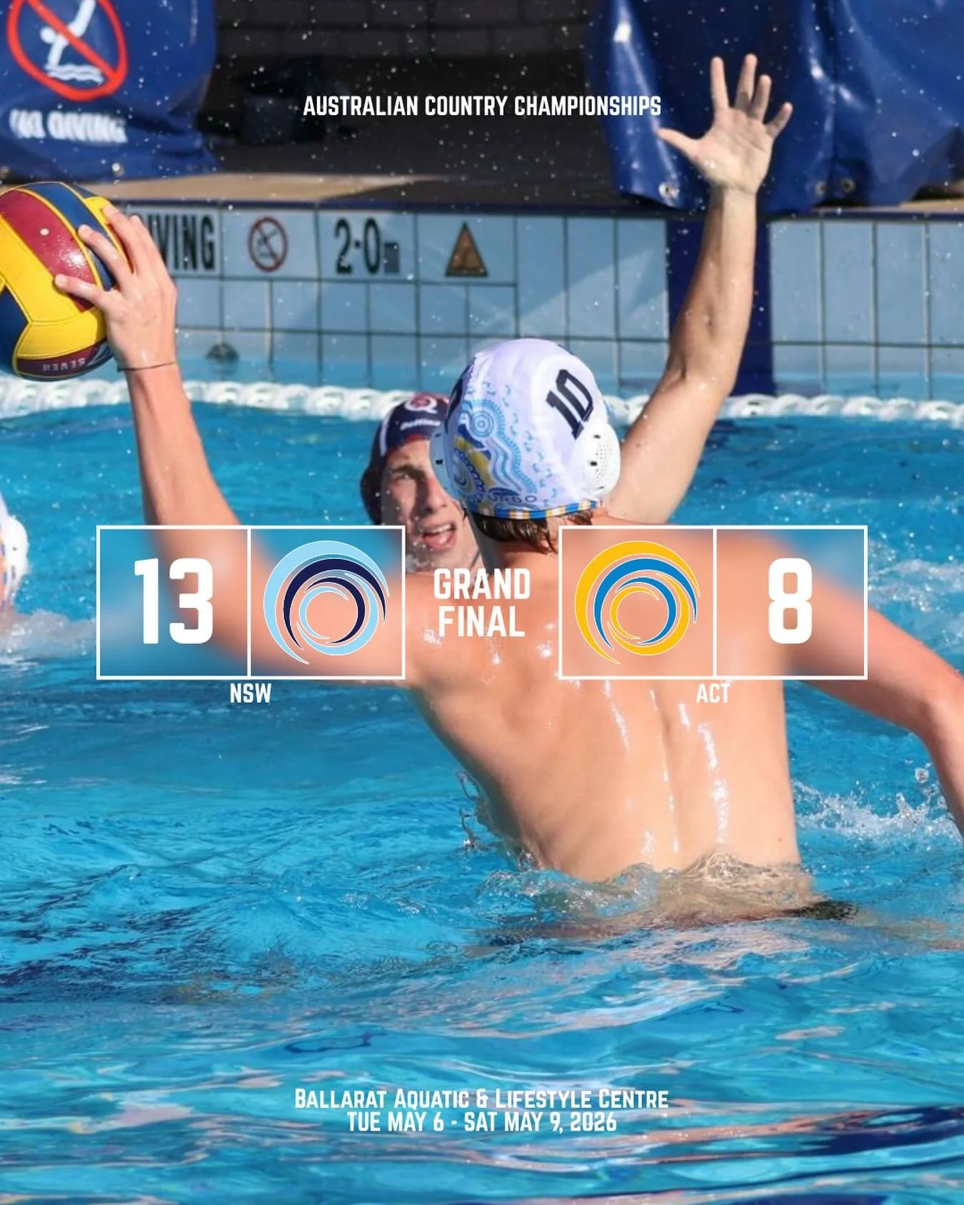 🥈 Silver for our ACT Men 🤽&zwj;♂️

A tough Grand Final against a strong NSW side, with our ACT men going down 13&ndash;8.

A huge campaign from the boys to go undefeated through to the final and earn a well-deserved Silver Medal 👏

Plenty to be pr