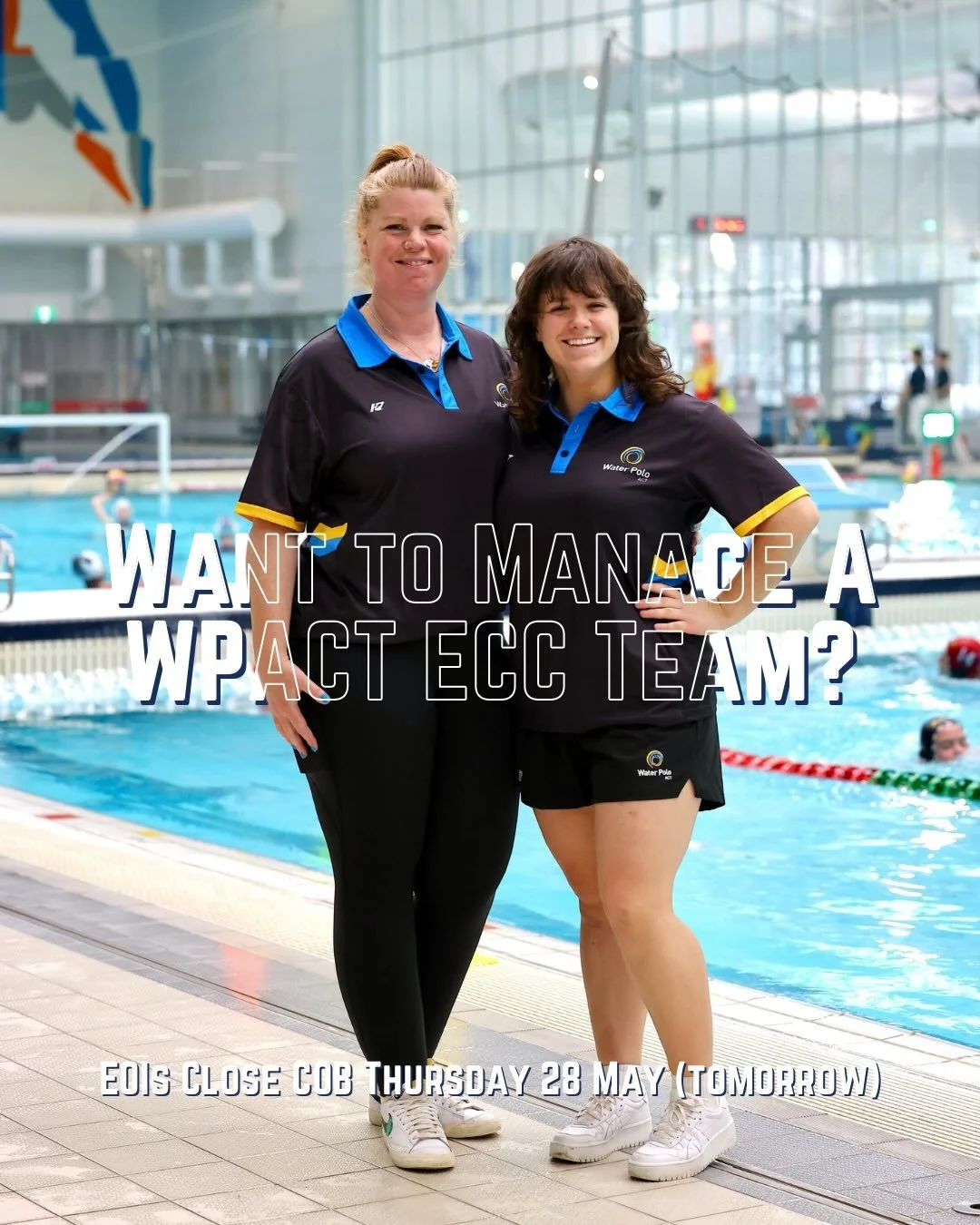 📣 Would You Like to Manage an ECC Team? 🤽&zwj;♂️🤽&zwj;♀️

Water Polo ACT is seeking Expressions of Interest for Team Managers for the 2026 East Coast Challenge (ECC) Representative Program.

⚠️ Please note: This EOI is for East Coast Challenge onl
