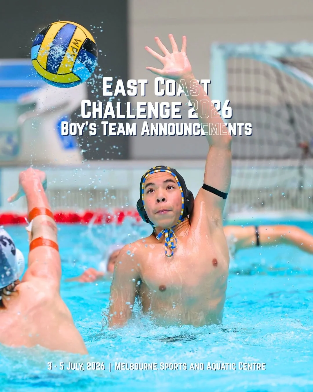 🤽&zwj;♂️ East Coast Challenge &ndash; Boys Team Announcement

We&rsquo;re excited to announce our WPACT Boys Team selected to compete at the 2026 East Coast Challenge 💪

📍 Melbourne Sports &amp; Aquatic Centre (MSAC)
🗓️ 3&ndash;5 July 2026

This 