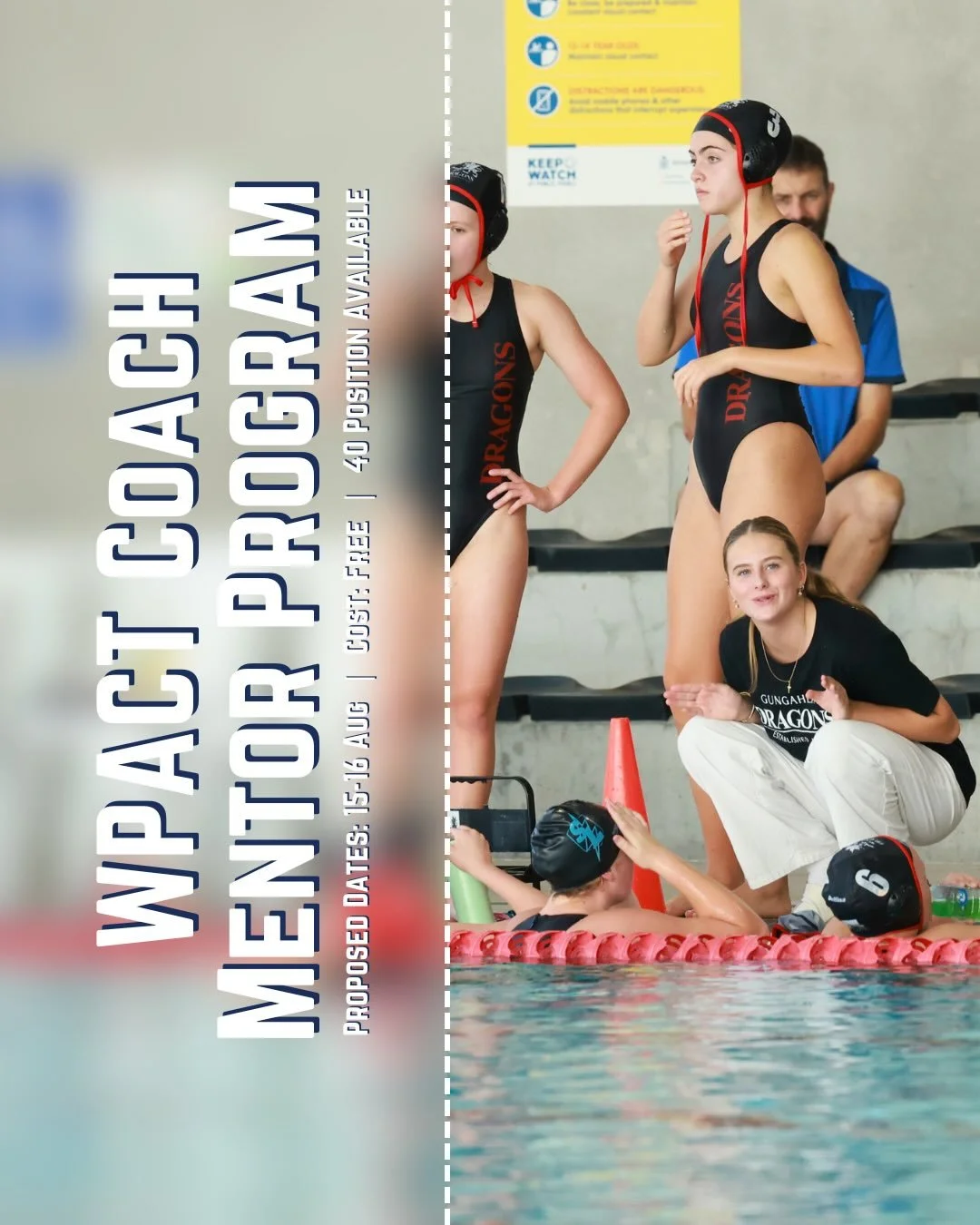📣 WPACT Coach Mentor Program 🤽&zwj;♂️🤽&zwj;♀️

Water Polo ACT is excited to offer a FREE Coaching Mentor Program designed to support the development of coaches across our community.

The program will include:

✅ 2-day coaching workshop with guest 