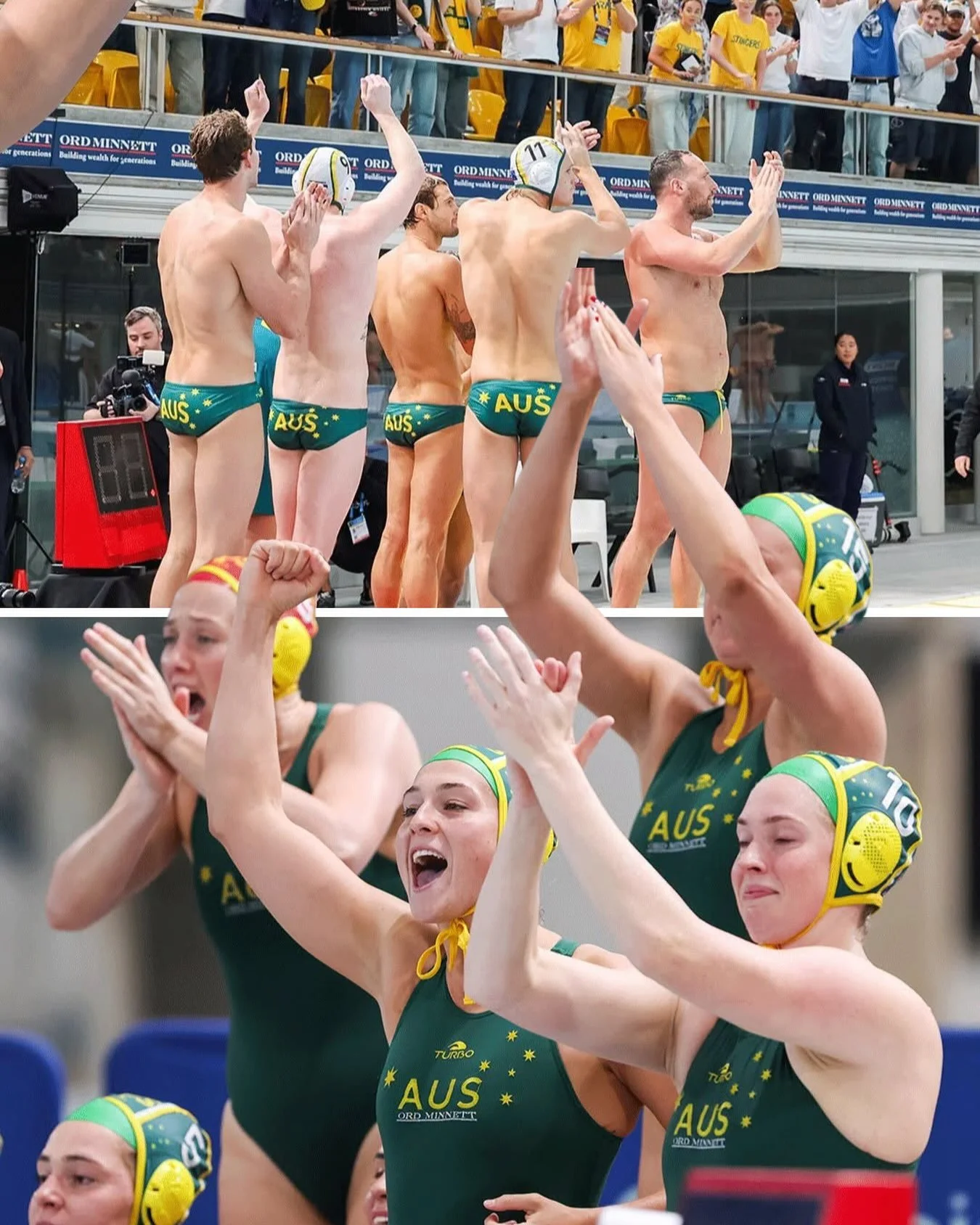🇦🇺 World Cup Finals Day 🏆🤽&zwj;♀️🤽&zwj;♂️

It&rsquo;s Finals Day at the @world_aquatics Water Polo World Cup Finals in Sydney! 🙌

Both our Aussie Stingers and Aussie Sharks put together outstanding semi-final performances, with the Stingers nar