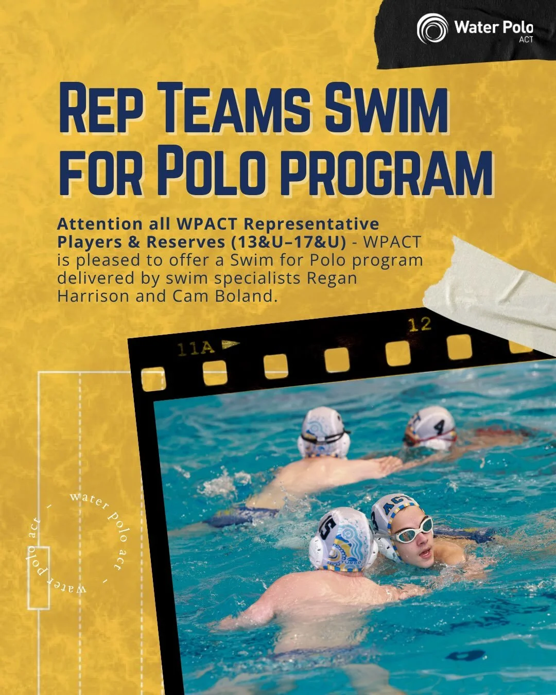 WPACT Rep Teams &ndash; Swim for Polo Program 🏊&zwj;♂️🤽&zwj;♀️

Attention all WPACT Representative Players &amp; Reserves (13&amp;U&ndash;17&amp;U)! 📣

We&rsquo;re excited to launch our Swim for Polo Program, delivered by swim specialists Regan Ha