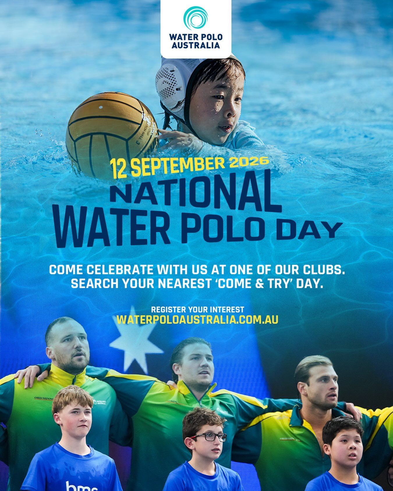 TODAY&rsquo;S THE DAY! 🎉
Happy National Water Polo Day! 🤽&zwj;♀️🤽&zwj;♂️

We&rsquo;re celebrating National Water Polo Day with Come &amp; Try sessions in both Canberra and Wagga Wagga, giving people the chance to jump in, have some fun and experie