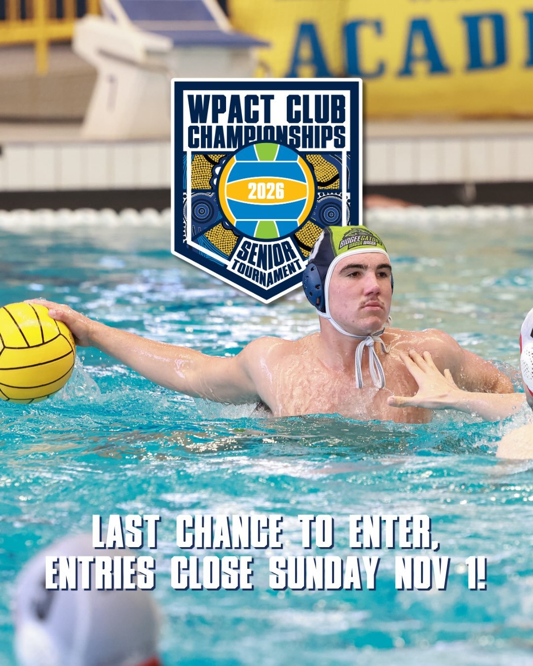 WPACT SENIOR CLUB CHAMPIONSHIPS! 🏆🤽&zwj;♂️🤽&zwj;♀️
LAST CHANCE TO ENTER! 📣

Entries for our inaugural 2026 WPACT Senior Club Championships close this Sunday, 1 November! Don&rsquo;t miss your chance to join us in Wagga Wagga for a big weekend of 