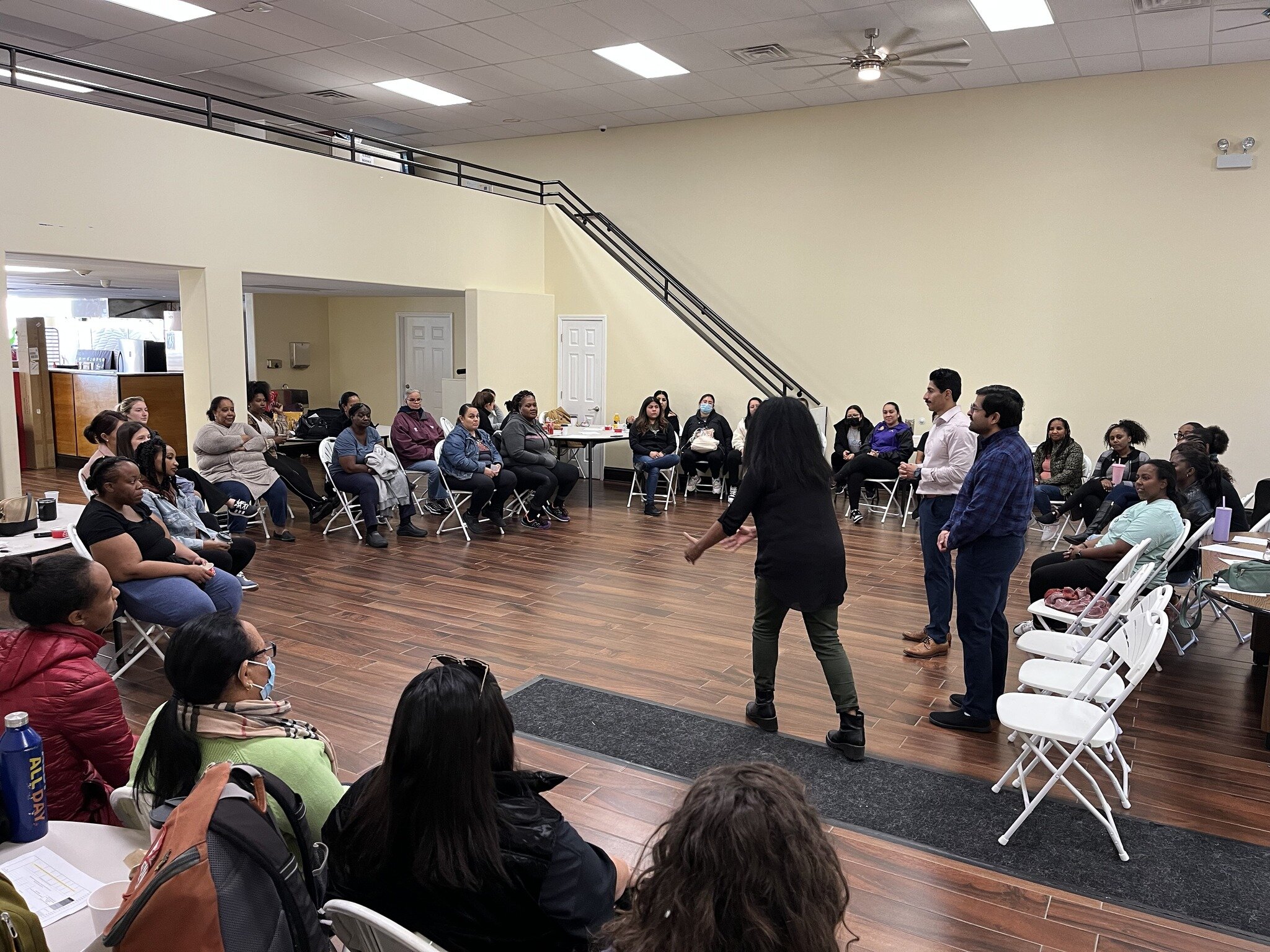 Thanks to our friends at Eyes On The Future Child Development Center for allowing us to bring an improv-based professional development workshop to their entire team!  #professionalgrowth  #improv