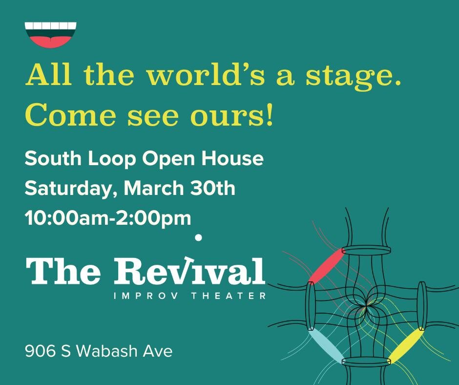 We're thrilled to invite you to our Open House on Saturday, March 30th, from 10:00 AM to 2:00 PM. Come explore our state-of-the-art facility at 906 S Wabash Ave and meet our passionate team to discover more about our exciting upcoming programs! 🎭

@