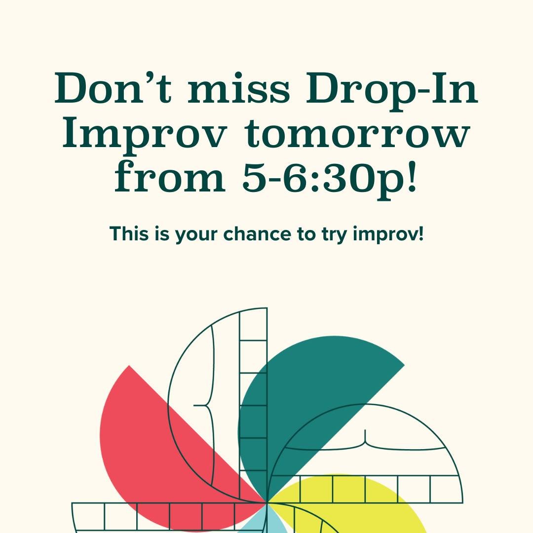 🎭 Ready to unleash your creativity? Join us tomorrow for our Drop-In Improv class! Whether you're a seasoned performer or new to improv, this is the perfect opportunity to laugh, learn, and connect with others. 🌟 Sign up now and let the fun begin! 