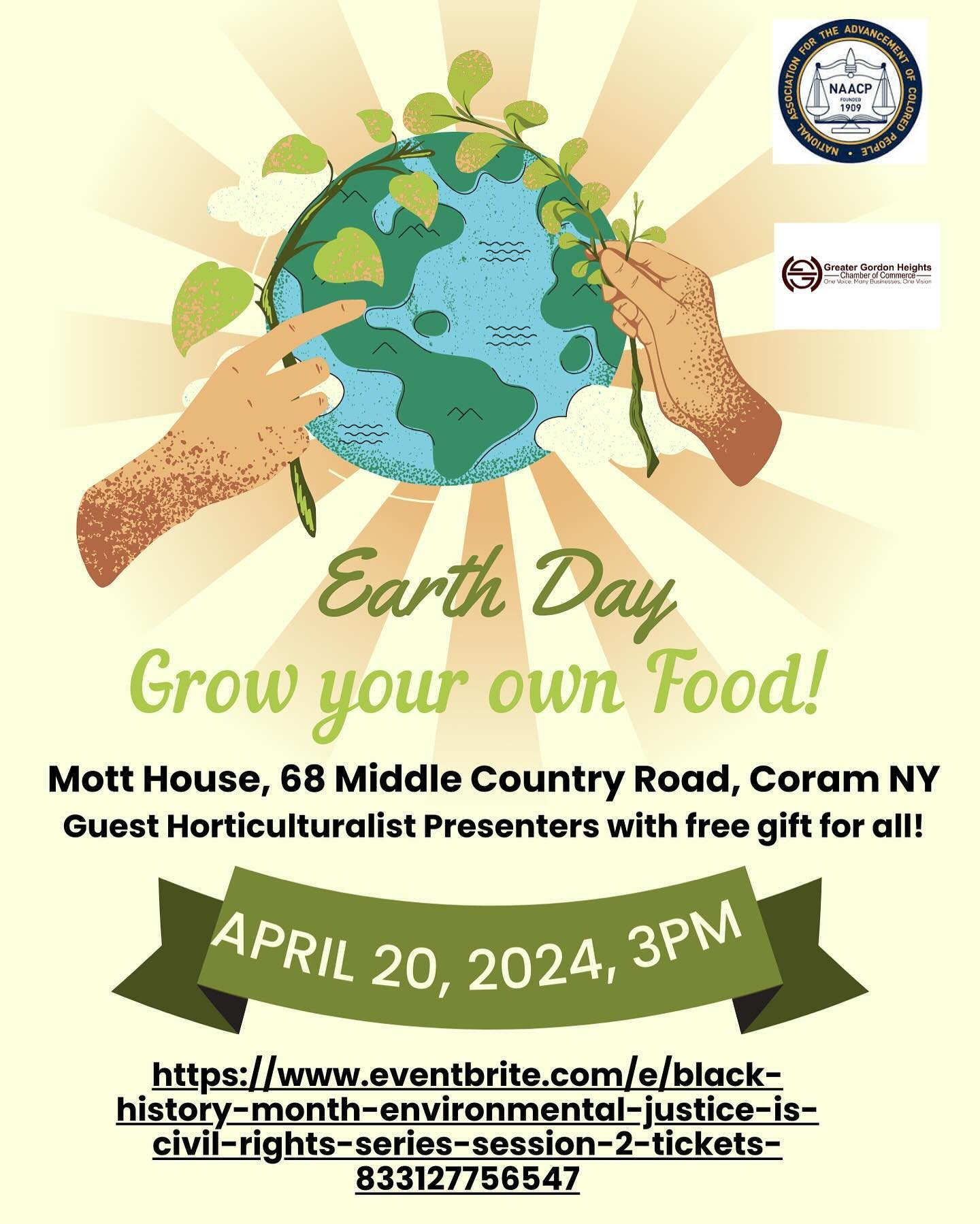 Earth Day is a day to celebrate!  We would love to celebrate with you!  Join us this Saturday, both BLARG and the Brookhaven NAACP are hosting two great events!