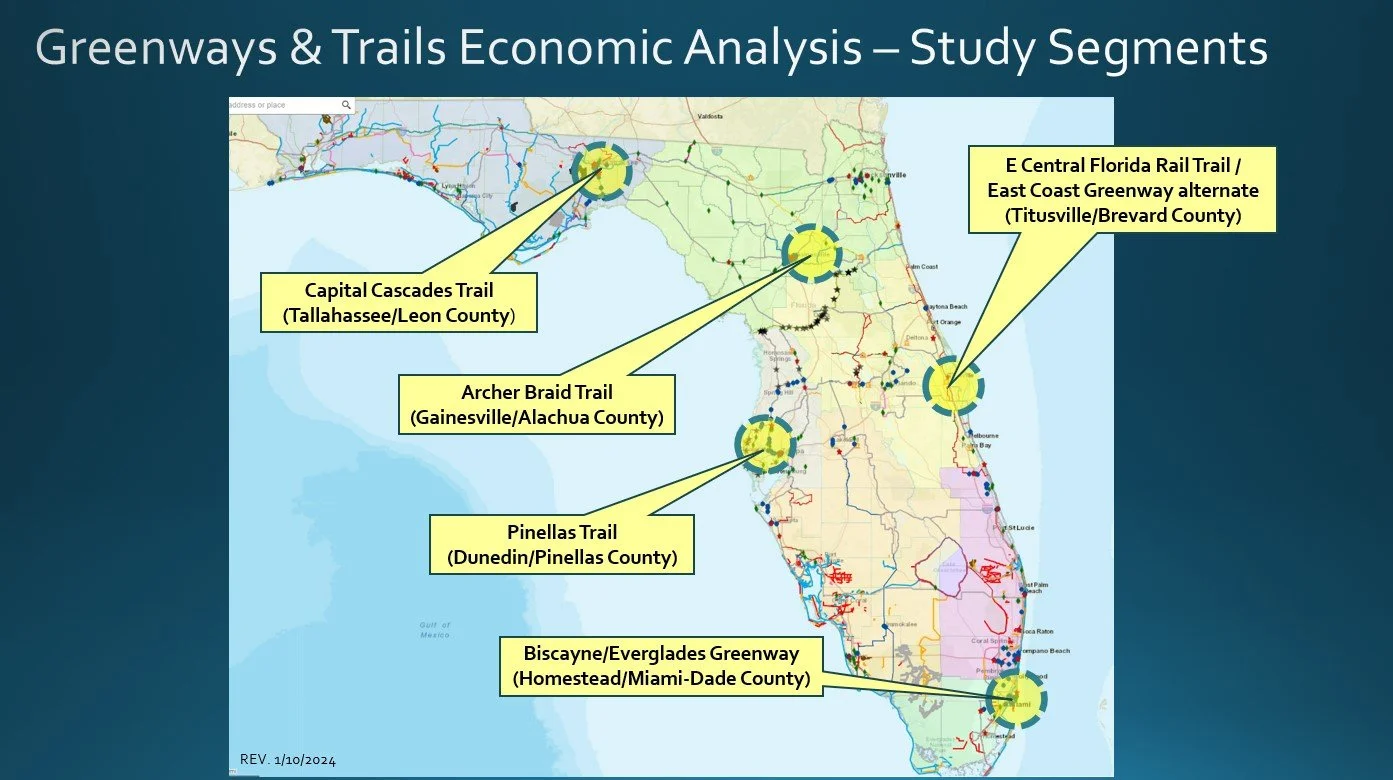 Greenways and Trails Economic Analysis - Study Segments