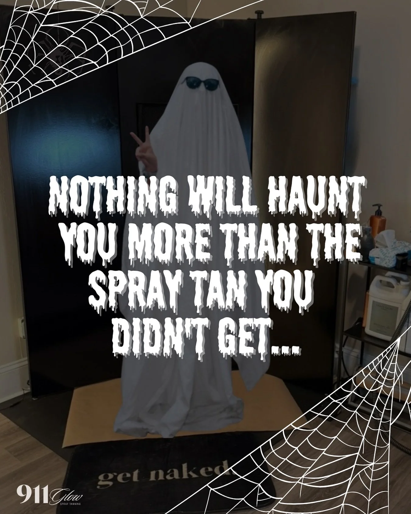 Don&rsquo;t let pale skin come back to haunt you 👻 
there&rsquo;s still time to book your Halloween tan!

#halloween #ghost #pale #spraytan #spraytanning #spraytans #airbrushtan #genevail #genevaillinois #stcharlesil