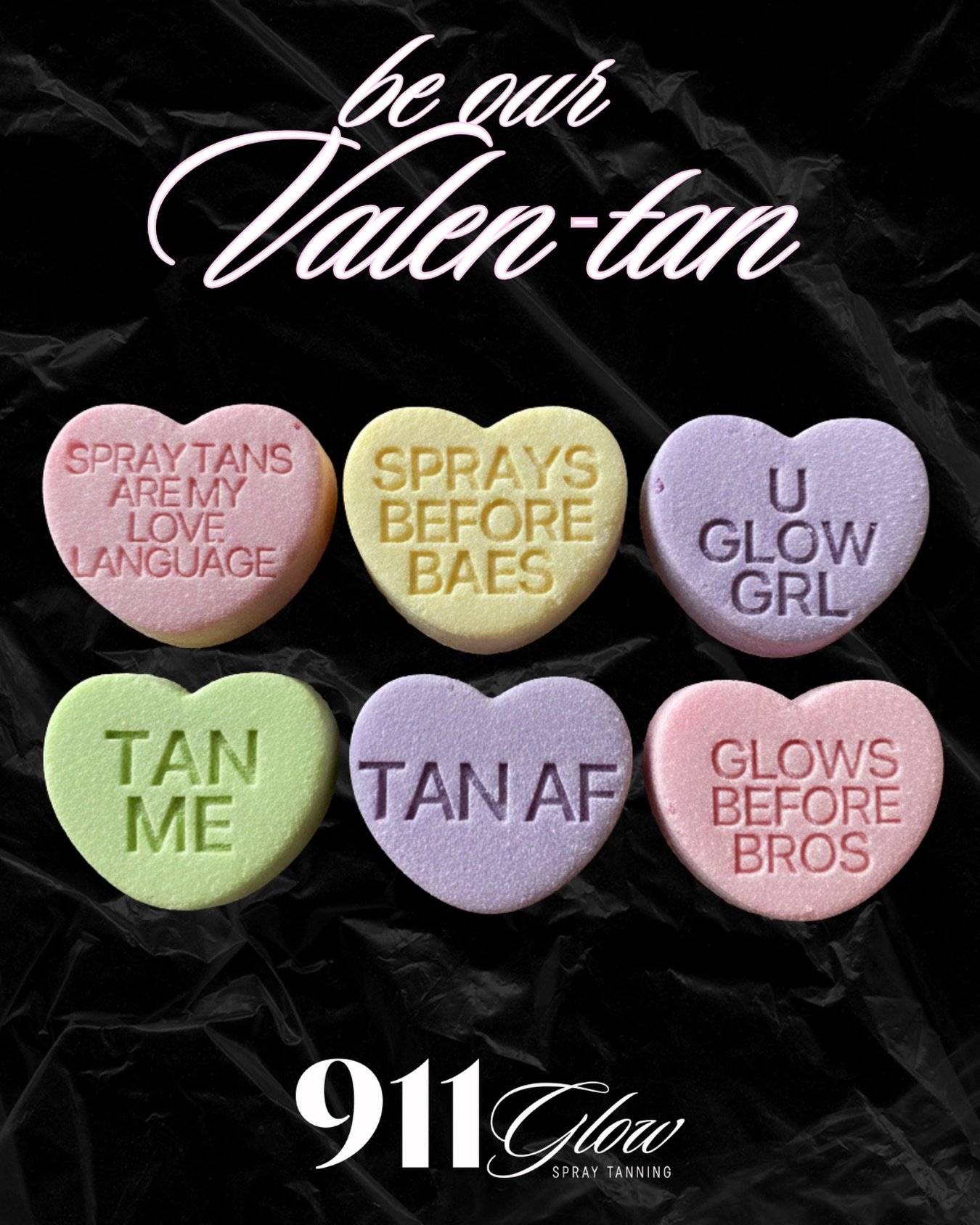 Tanning is our love language! 💌✨
Whether you&rsquo;re heading out for Galentine&rsquo;s with the girls or a romantic Valentine&rsquo;s date, the best accessory is a flawless glow. We believe the best kind of love is self-love (and a fresh spray tan,