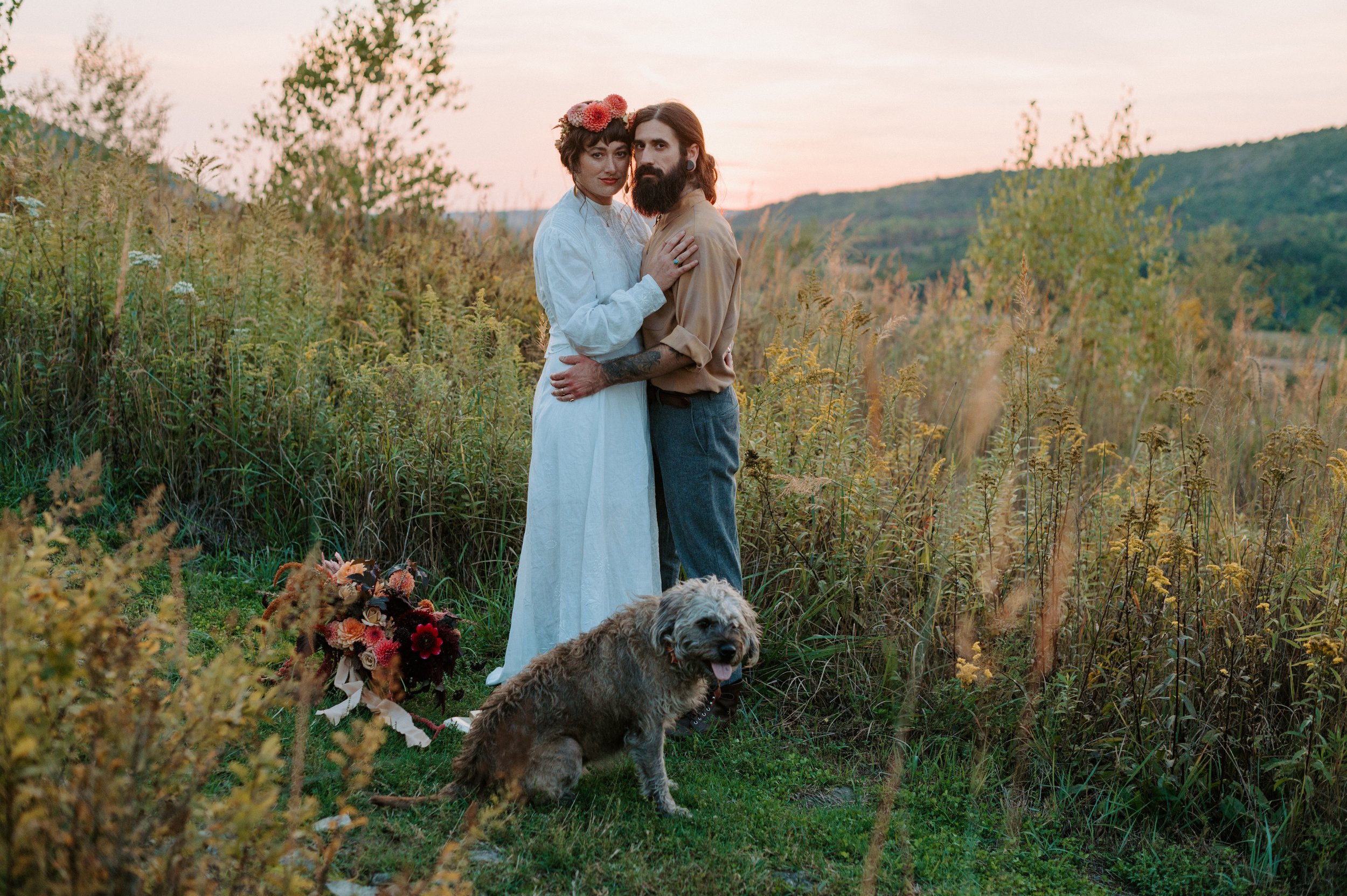 vow renewal on the appalachian trail captured by lehigh valley wedding and elopement photographer